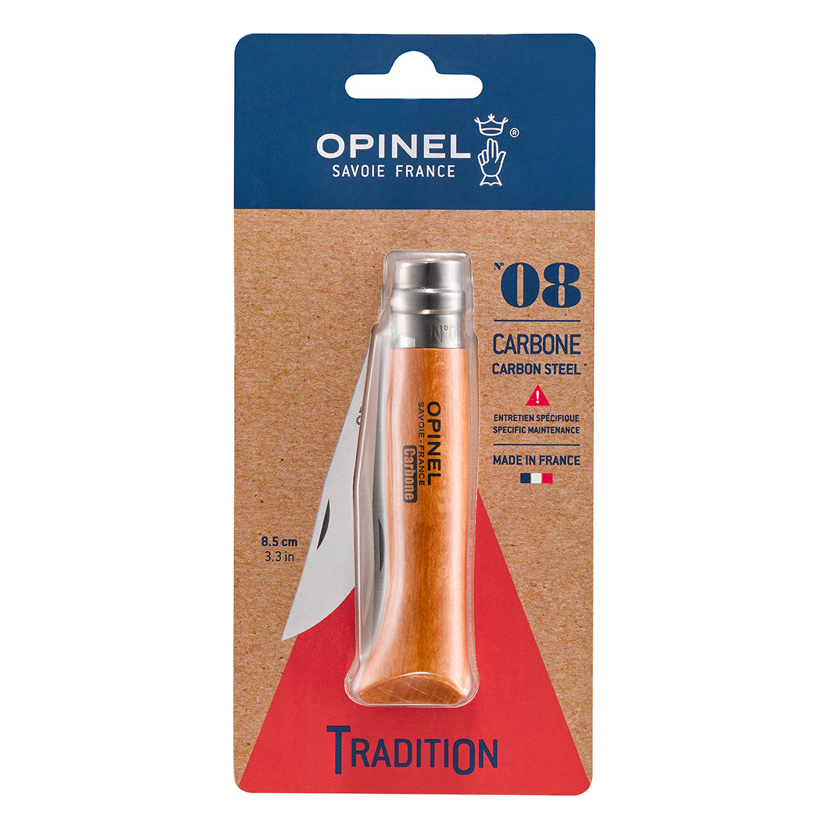 Opinel Traditional Classic Carbon Folding Knife