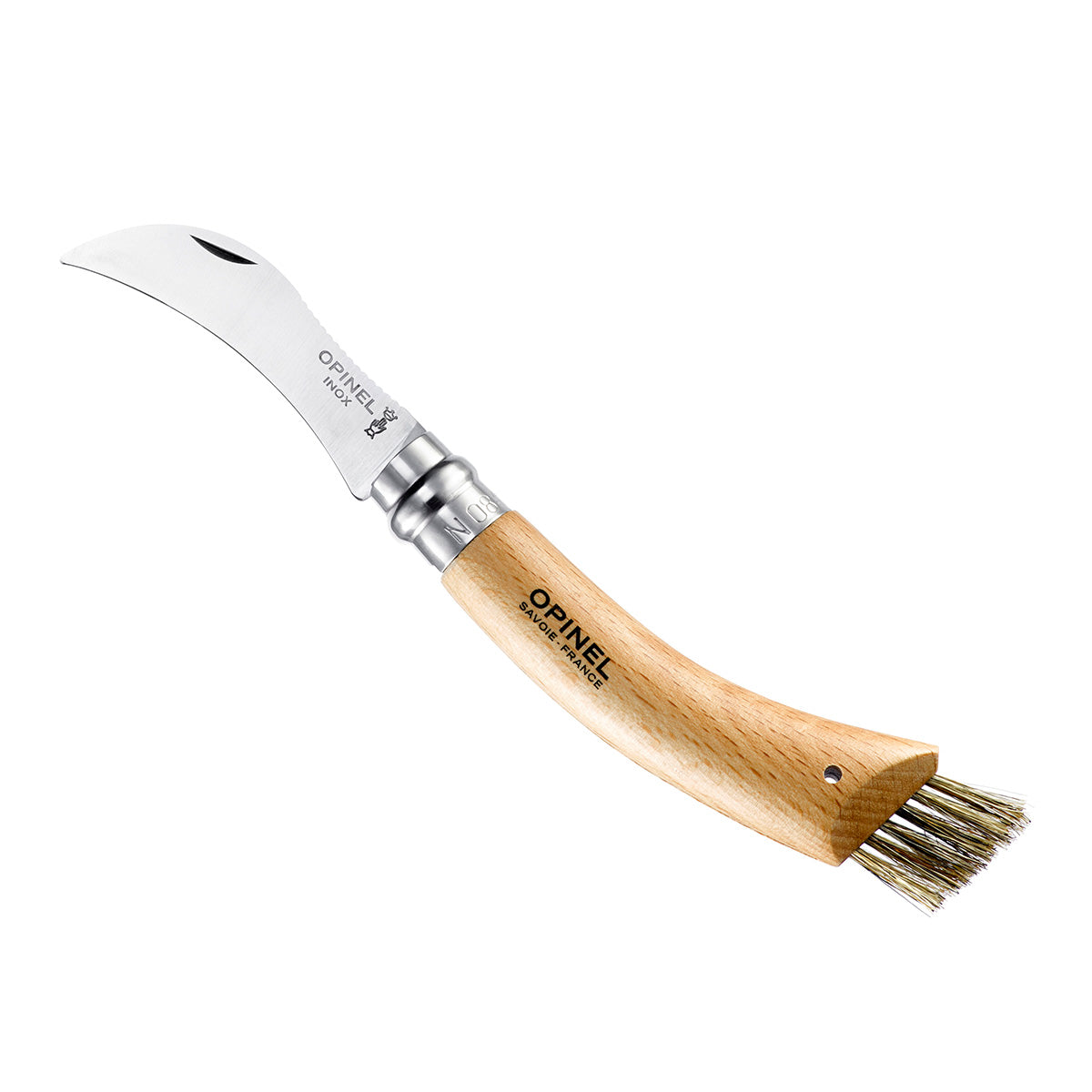 Opinel No. 8 Beech Wood Mushroom Knife