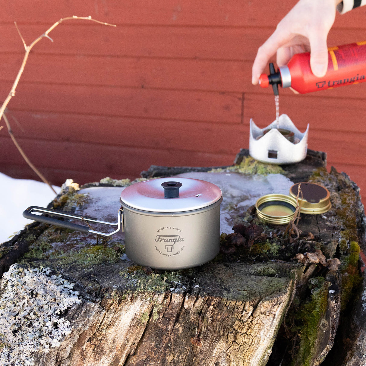 Trangia Aluminium T-Cup with Foldable Handle & Lid