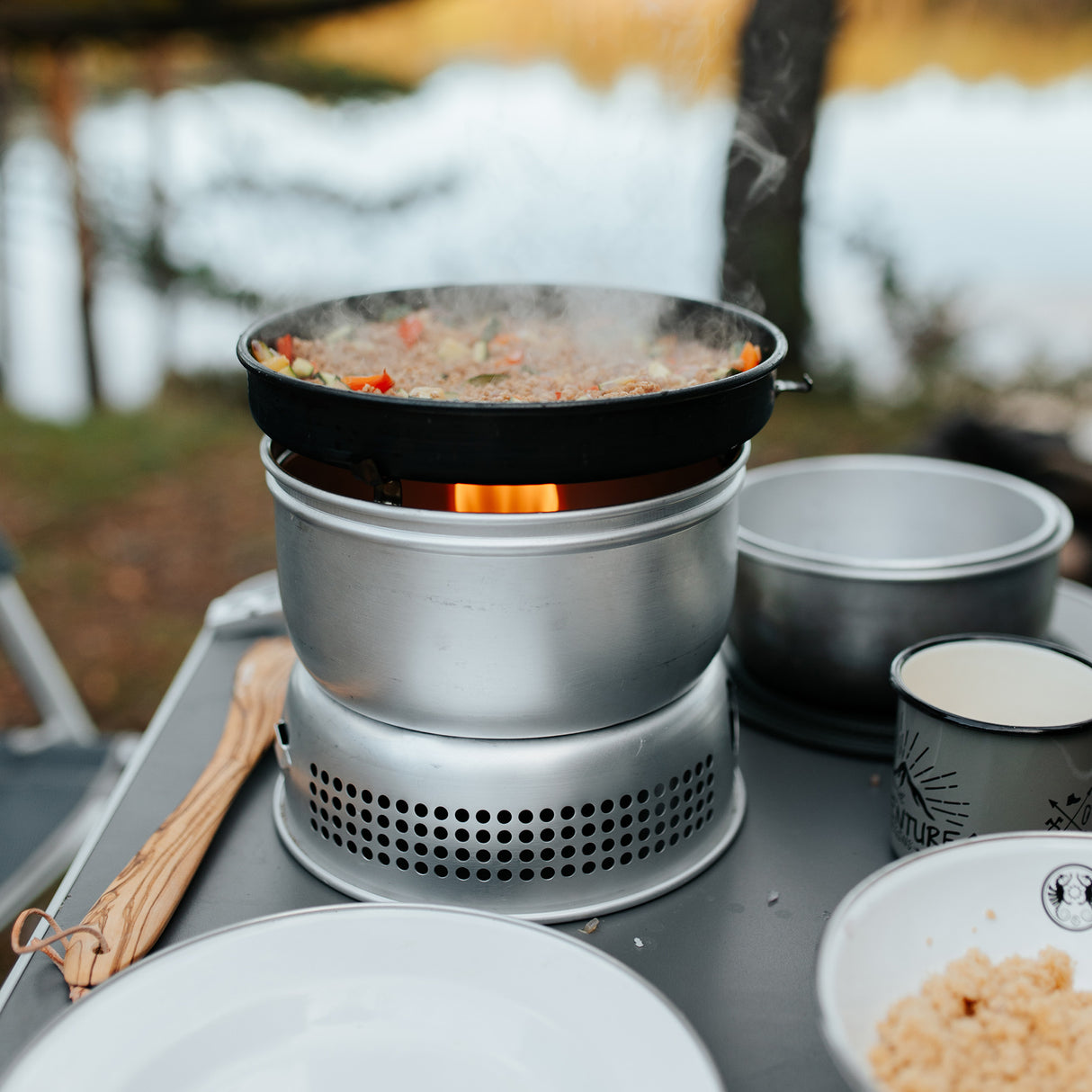 Trangia 25-3 Aluminium Spirit Stove & Pot Set with Non-Stick Frying Pan