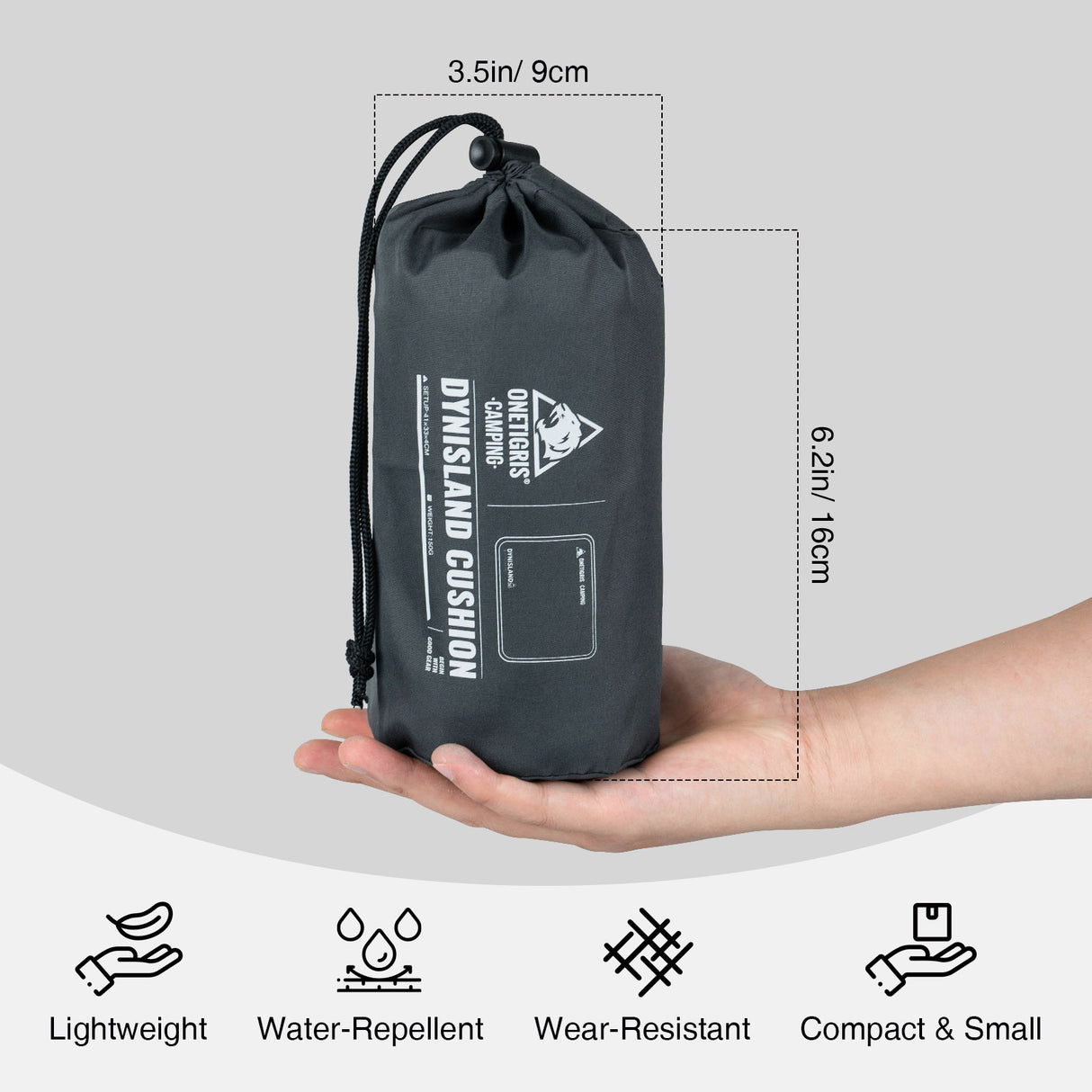 OneTigris Dynisland Self-Inflating Seat Pad, 150g