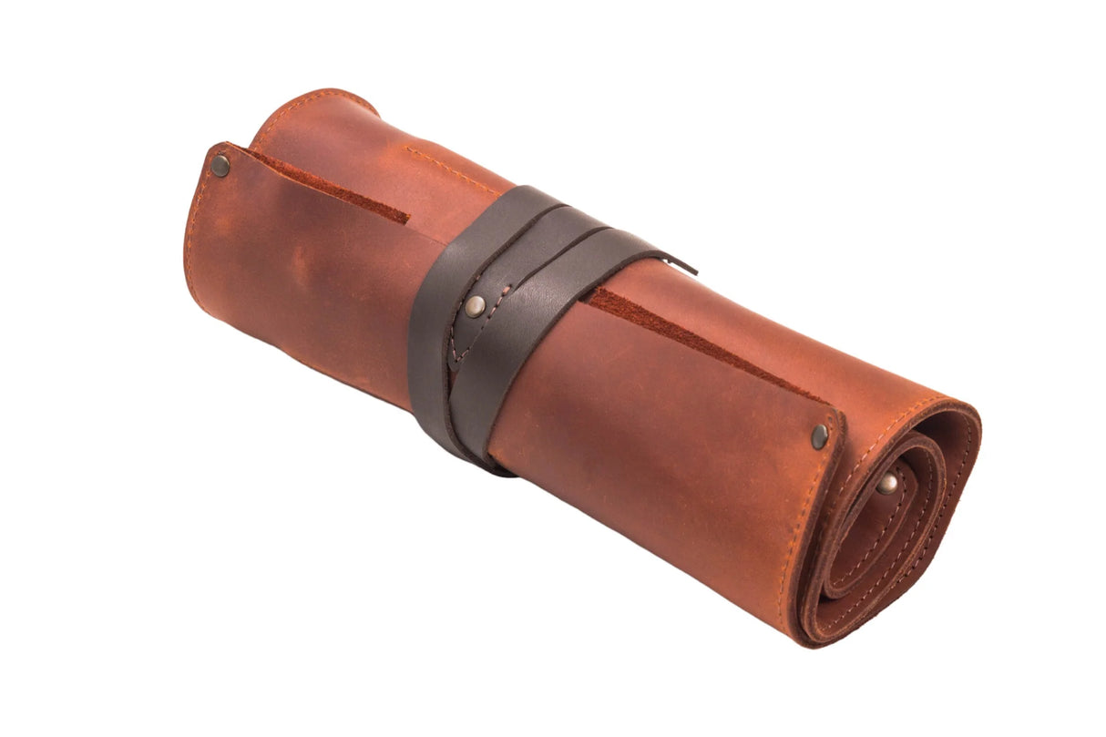 BeaverCraft 10 Pocket Genuine Leather Tool Roll