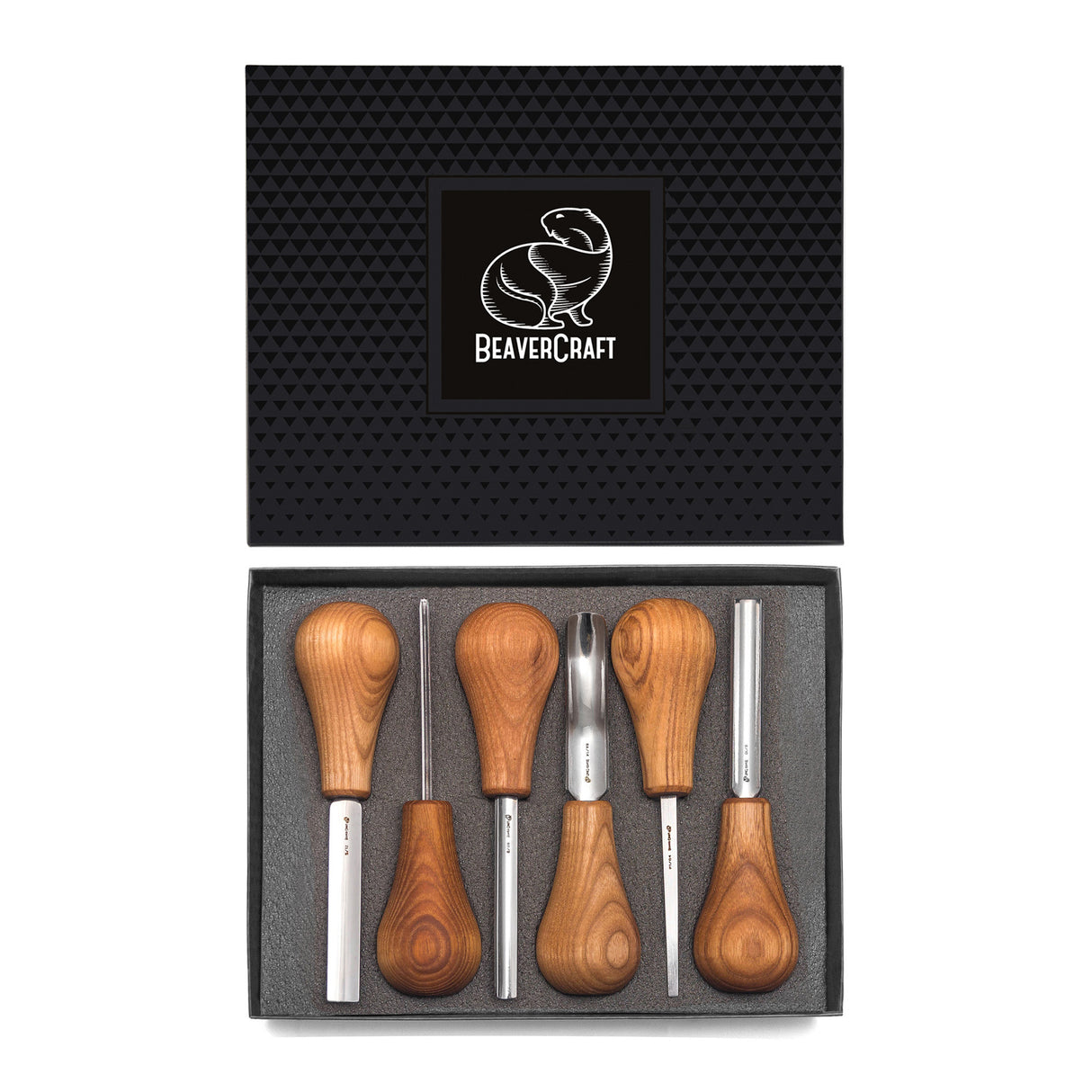 BeaverCraft 6 Piece Palm Chisel Set