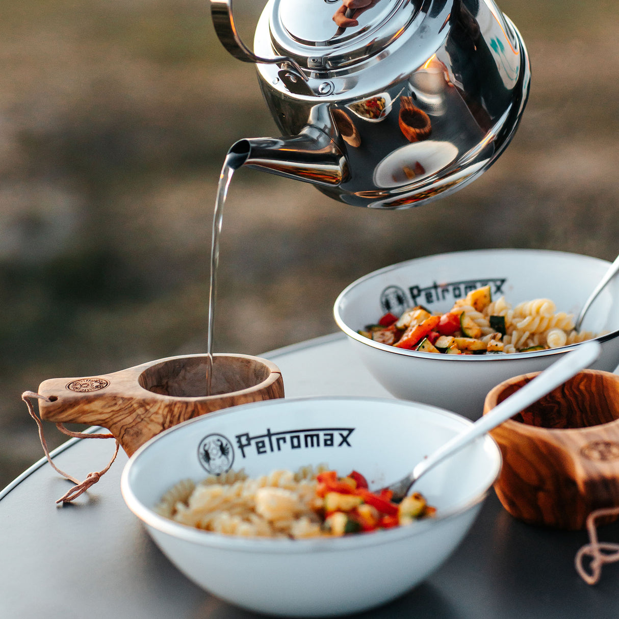 Petromax 600ml Enamel Bowls, Set of 2