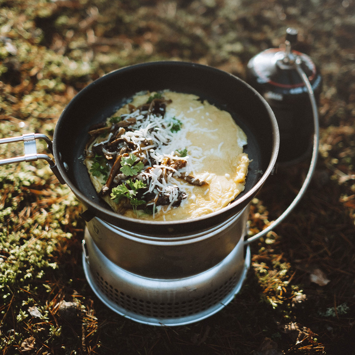 Trangia Non-Stick Frying Pan with Foldable Locking Handle, 24cm