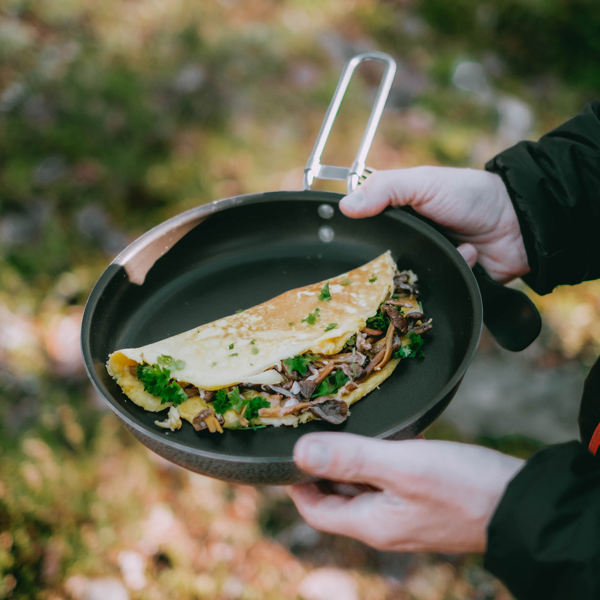 Trangia Non-Stick Frying Pan with Foldable Locking Handle, 24cm