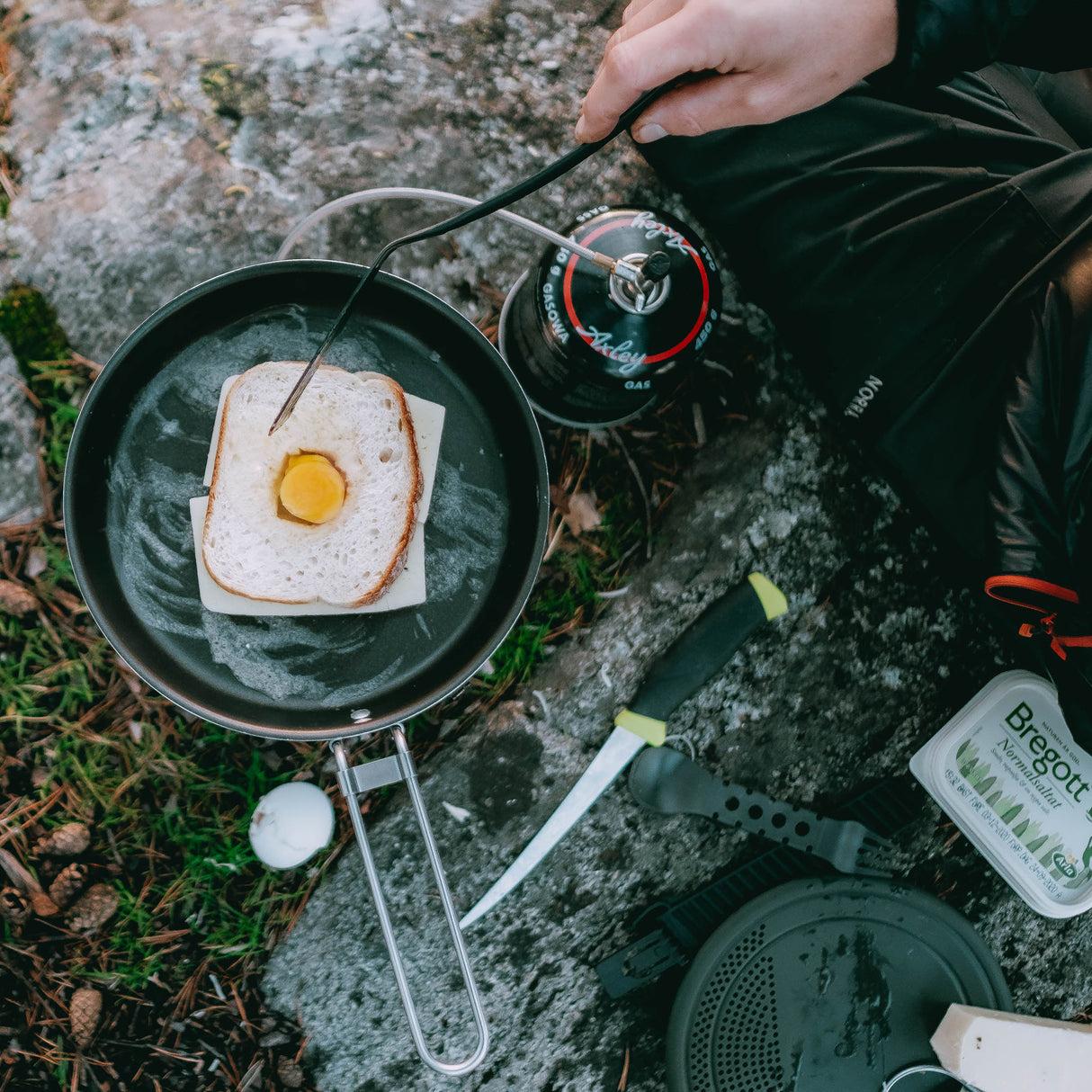 Trangia Non-Stick Frying Pan with Foldable Locking Handle, 24cm
