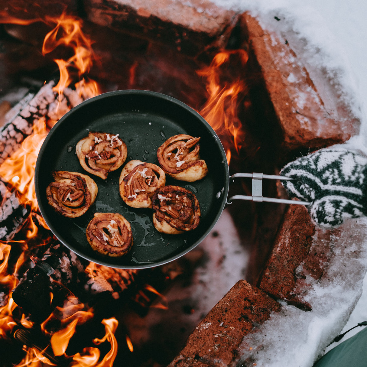 Trangia Non-Stick Frying Pan with Foldable Locking Handle, 24cm