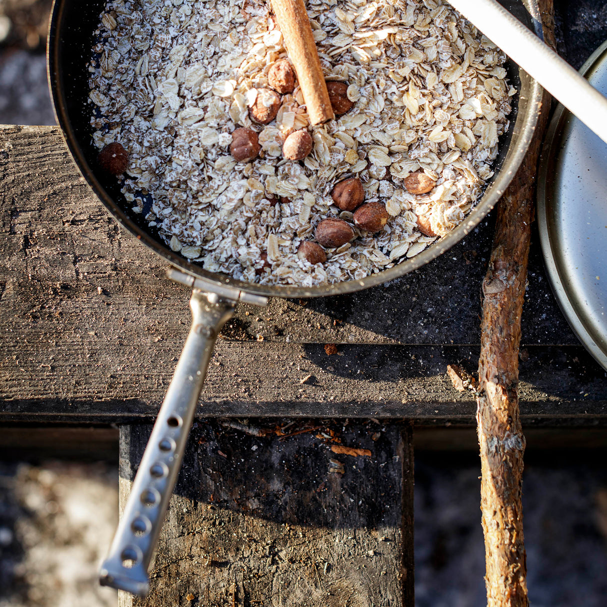 Trangia Non-Stick High-Sided Frying Pan with Foldable Handle & Lid, 20cm