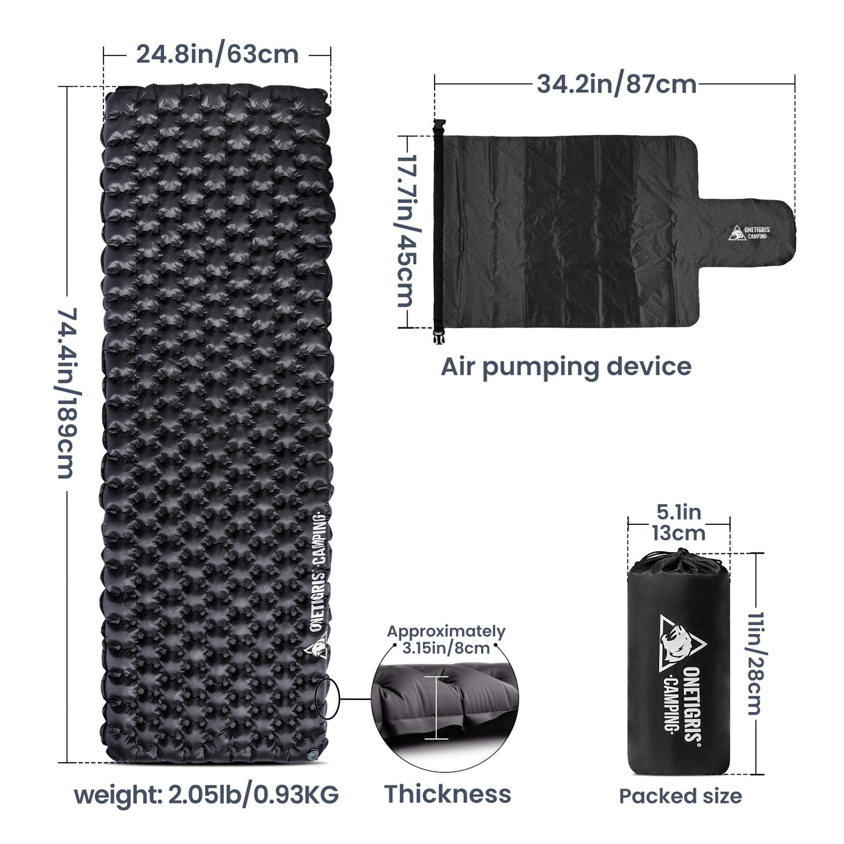 OneTigris Obsidian Sleeping Pad