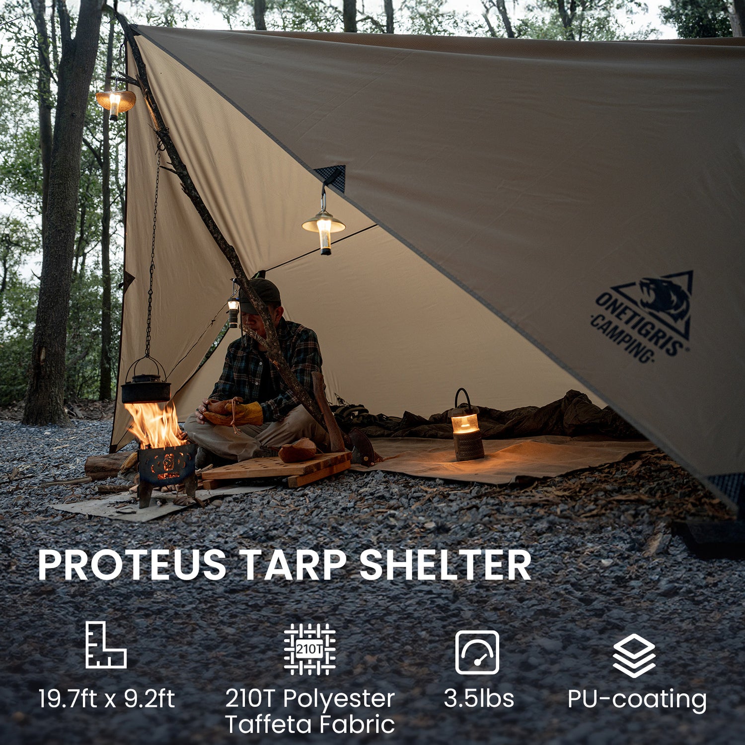 OneTigris Proteus Rain Fly Camping Tarp