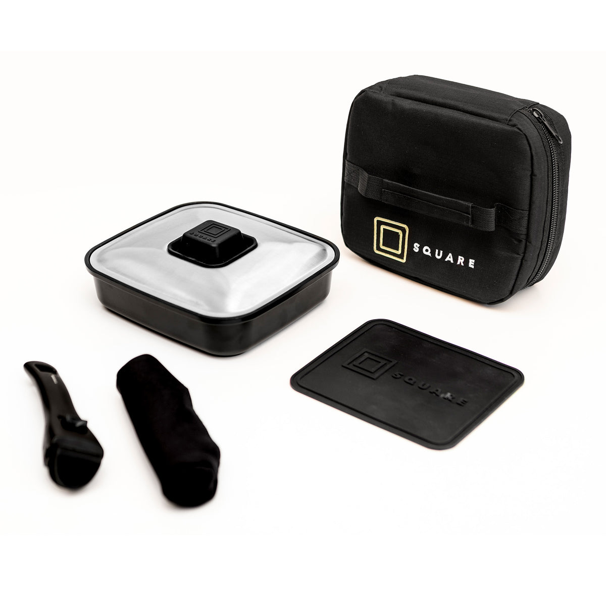 Square Cookware Frying Pan with Storage Bag