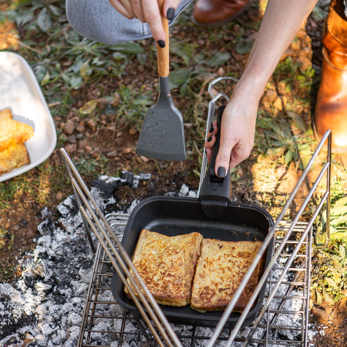 Square Cookware Frying Pan with Storage Bag