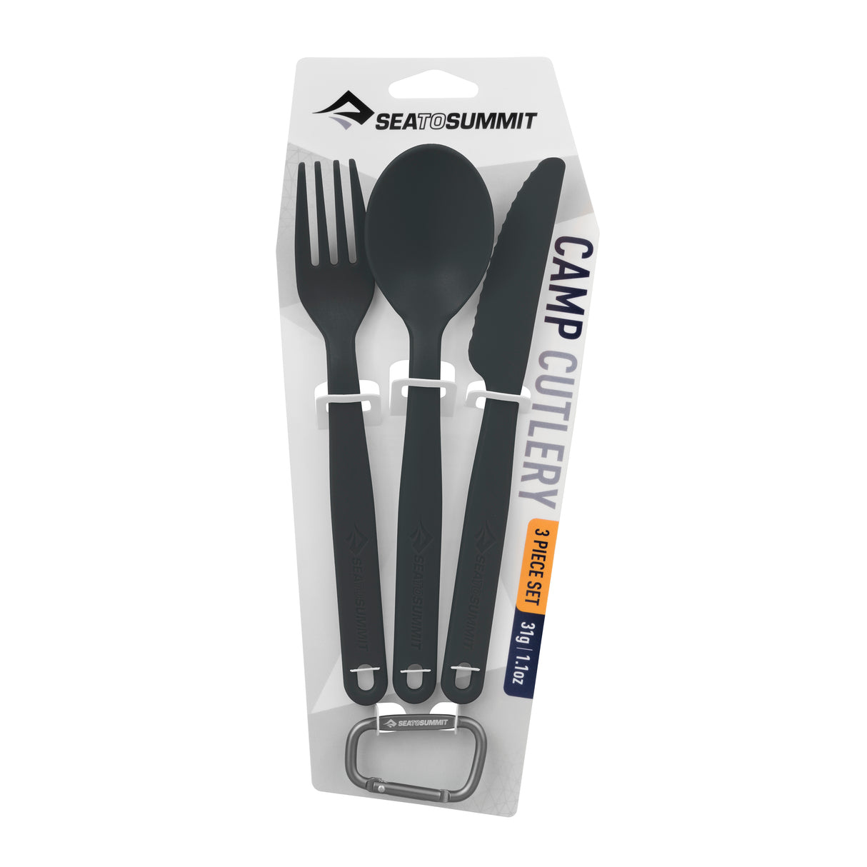 Sea To Summit Camp Cutlery 3 Piece Set with Carabiner