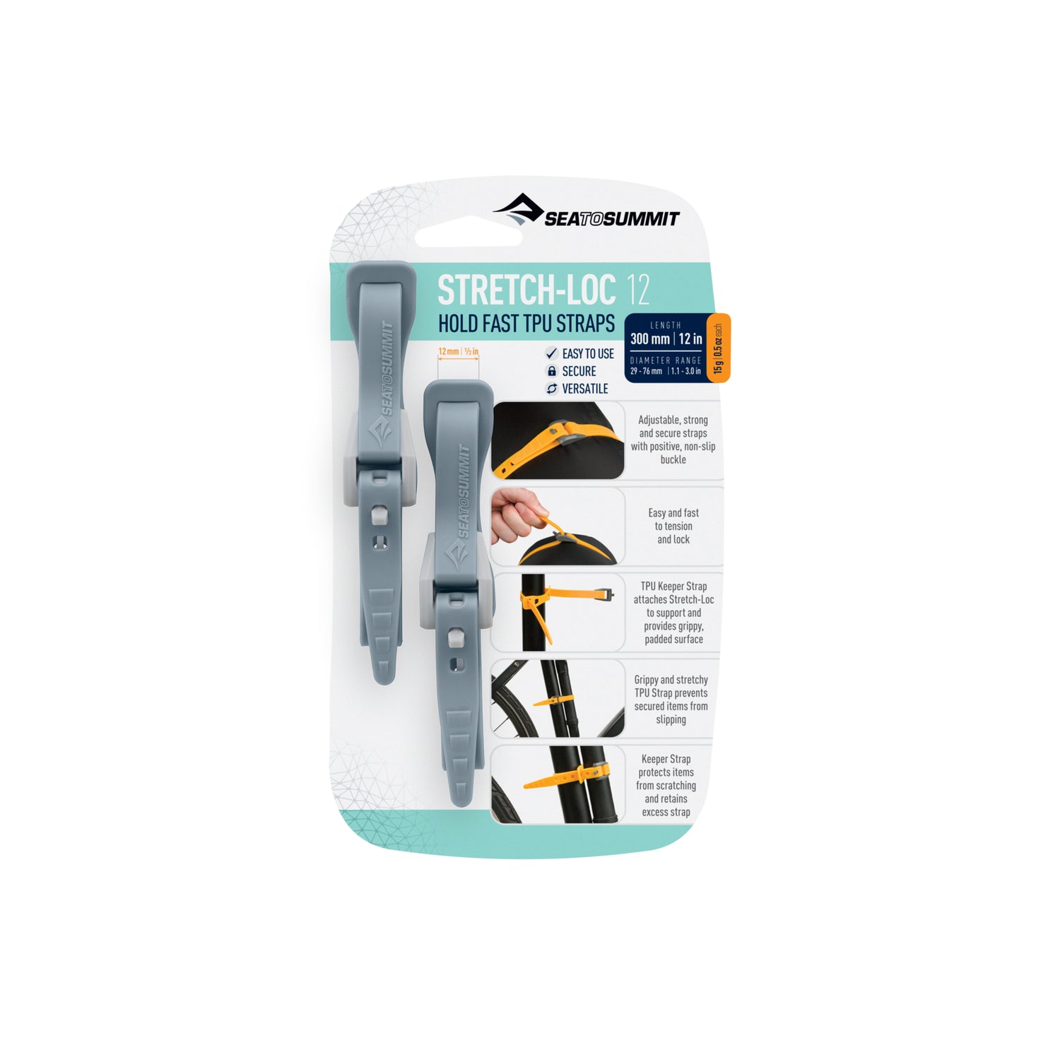 Sea To Summit Stretch-Loc Straps, Set of 2