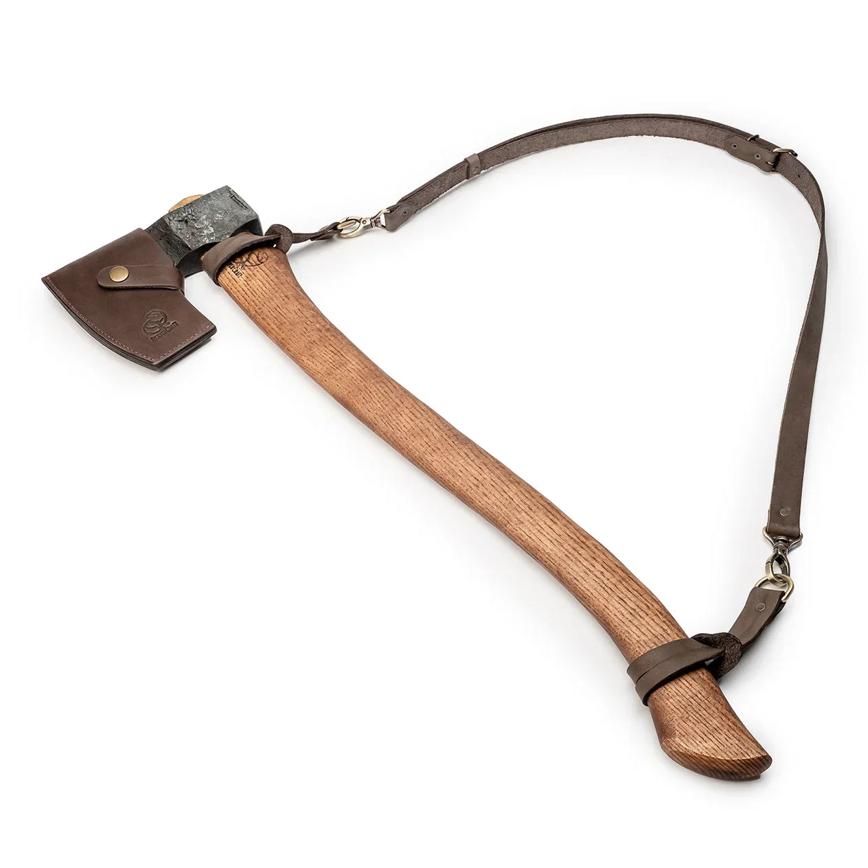 BeaverCraft Universal Forest Felling Axe with Leather Sheath & Shoulder Sling