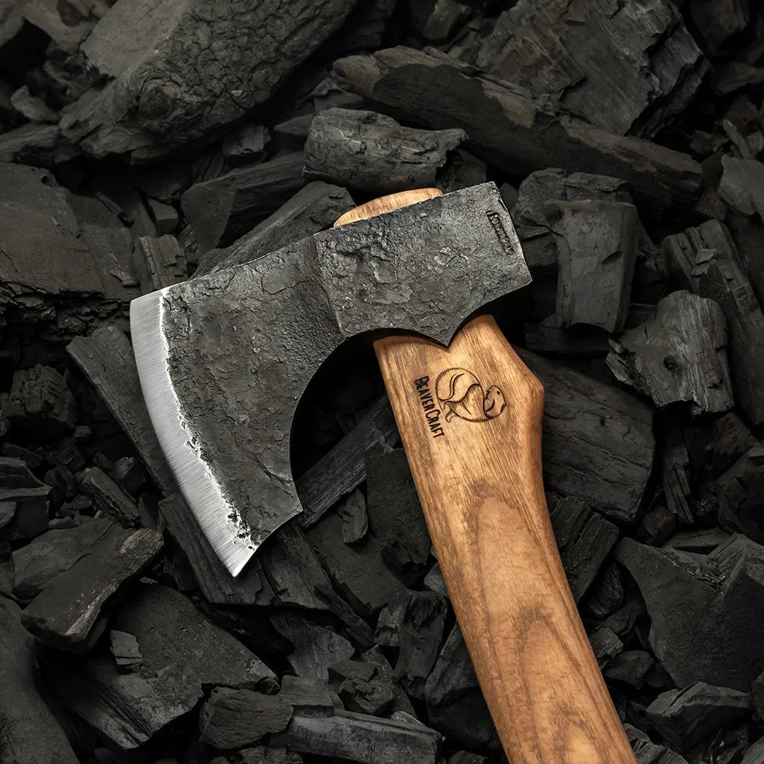 BeaverCraft Universal Forest Felling Axe with Leather Sheath & Shoulder Sling