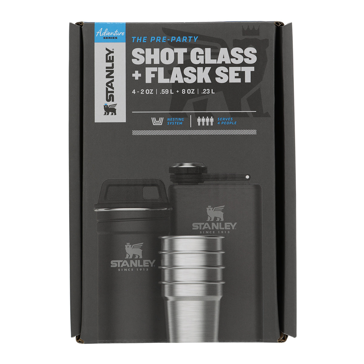 Stanley The Pre Party Shot Glass and Flask Set