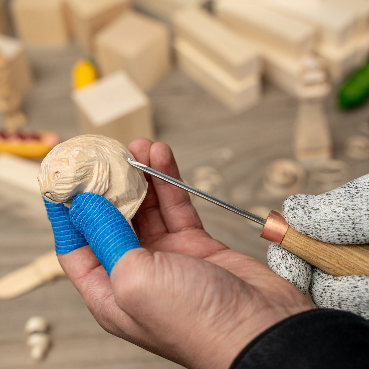 BeaverCraft Basswood DIY Carving Blank, 10 x 5cm