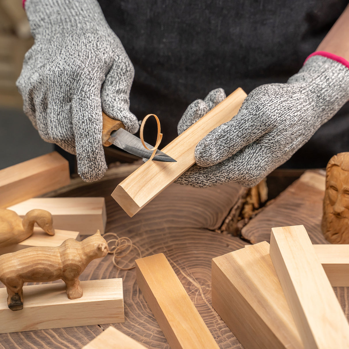 BeaverCraft Alder Carving Blocks, Set of 10