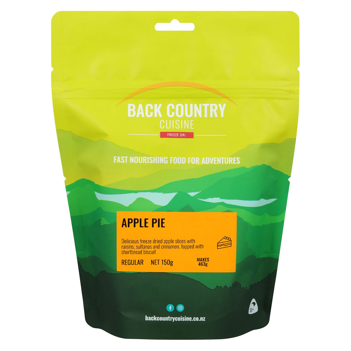 Back Country Cuisine Freeze Dried Apple Pie, 463g