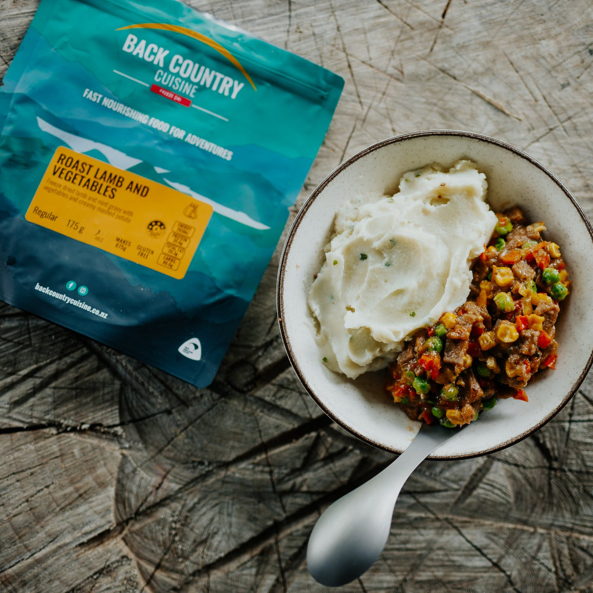 Back Country Cuisine Freeze Dried Roast Lamb & Vegetables - Gluten Free
