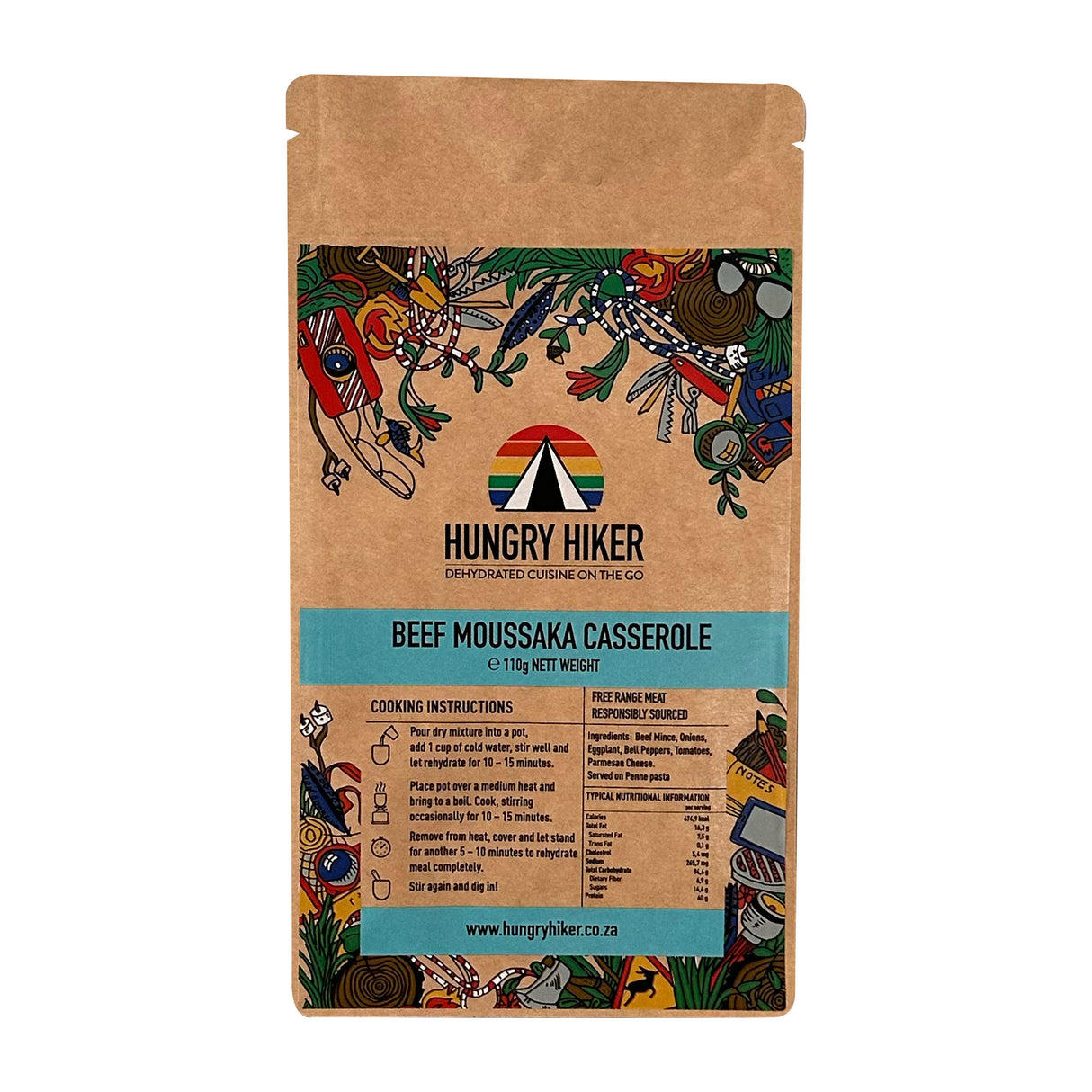 Hungry Hiker Dehydrated Beef Moussaka, 400g