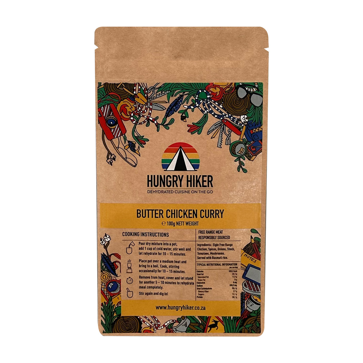 Hungry Hiker Dehydrated Butter Chicken, 400g