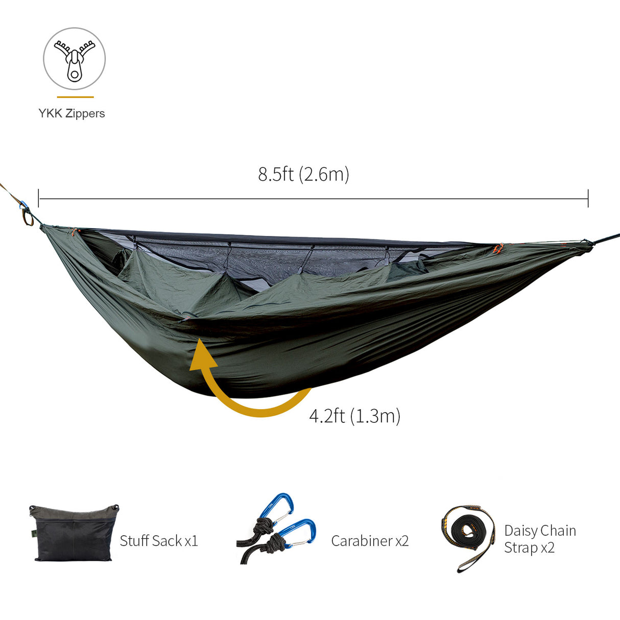 OneTigris Kompound Hammock with Bug Net