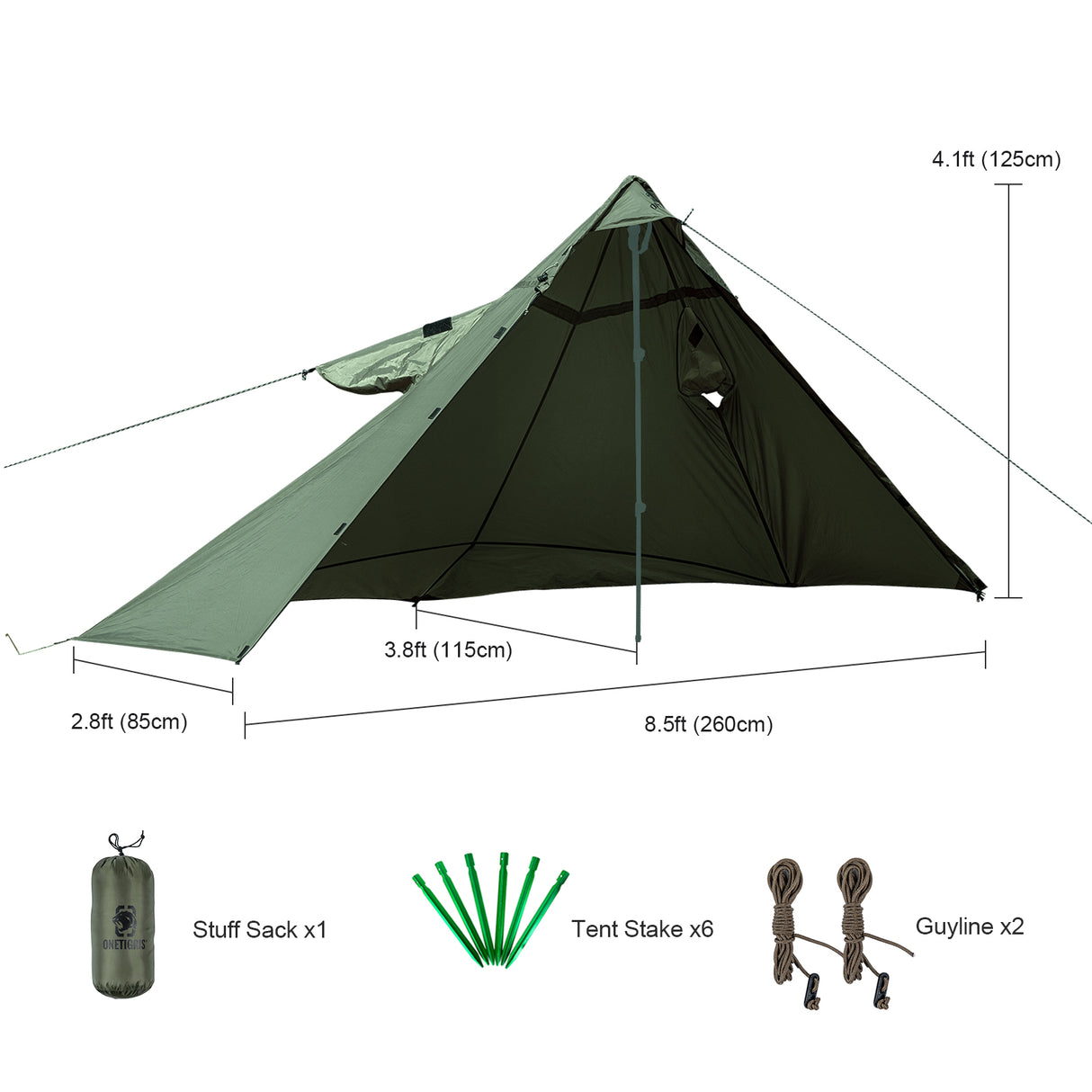 OneTigris Tentsformer Poncho Shelter