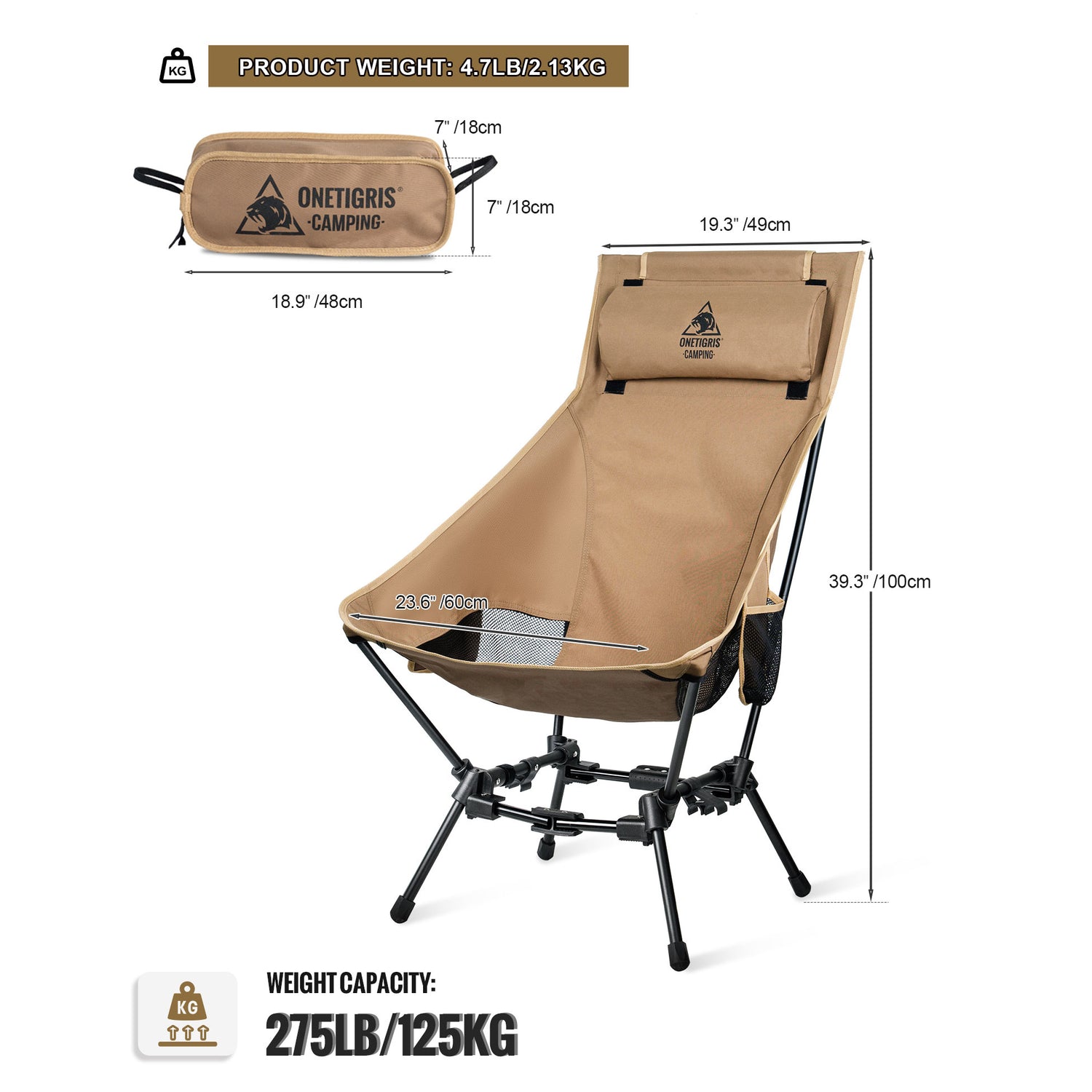 OneTigris Dragonhide Camping Chair