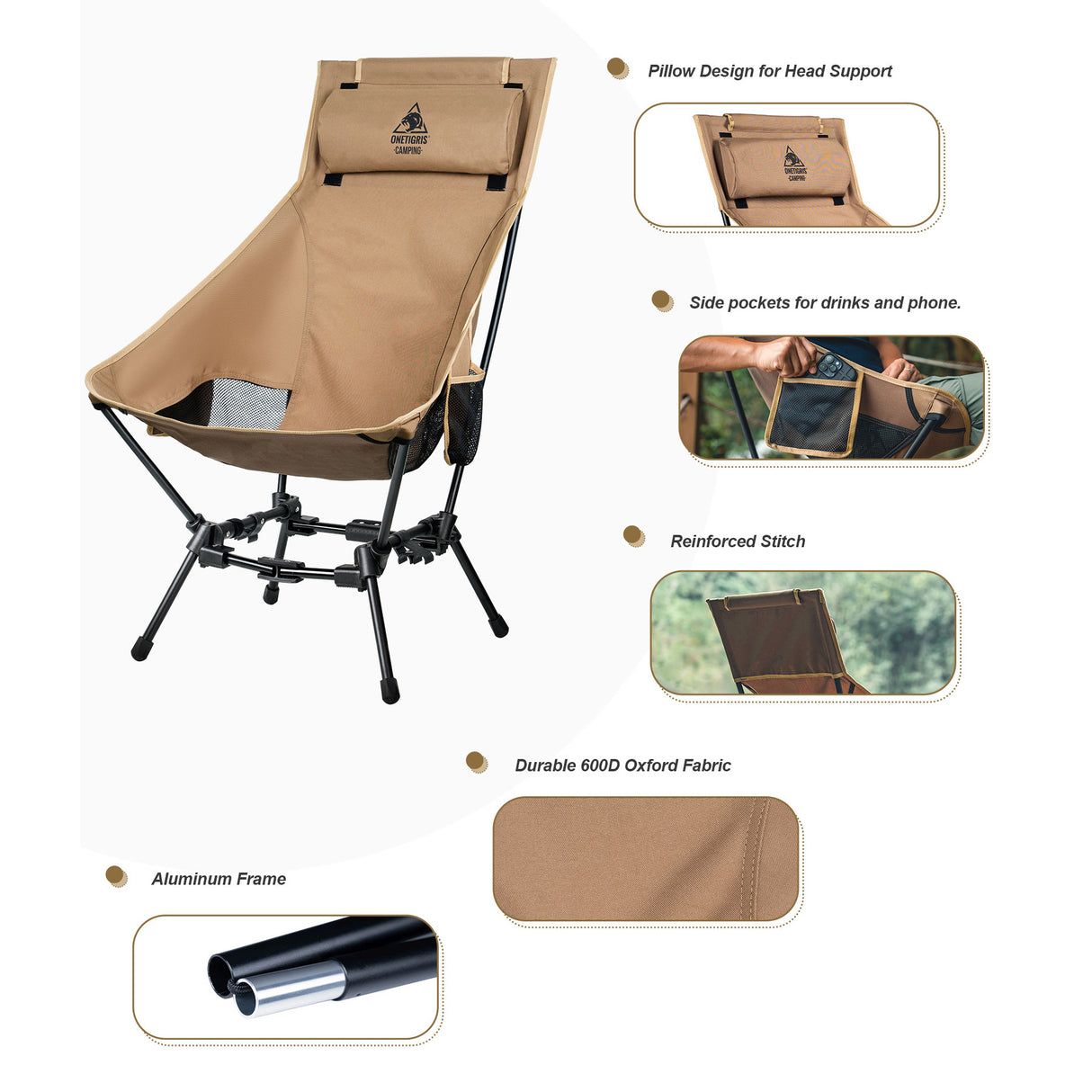 OneTigris Dragonhide Camping Chair