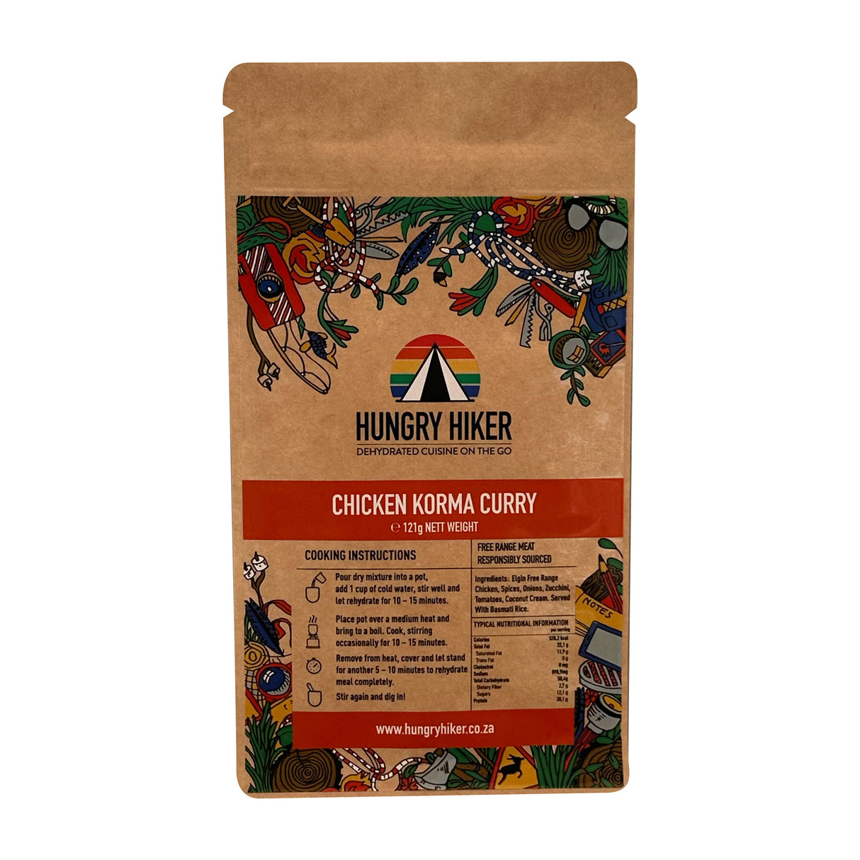 Hungry Hiker Dehydrated Chicken Korma, 400g