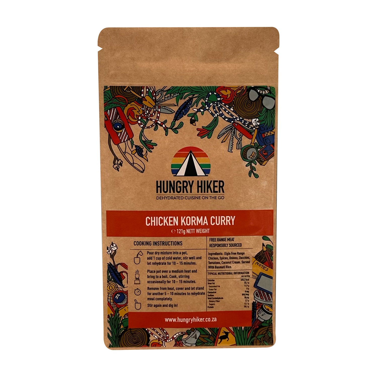 Hungry Hiker Dehydrated Chicken Korma, 400g