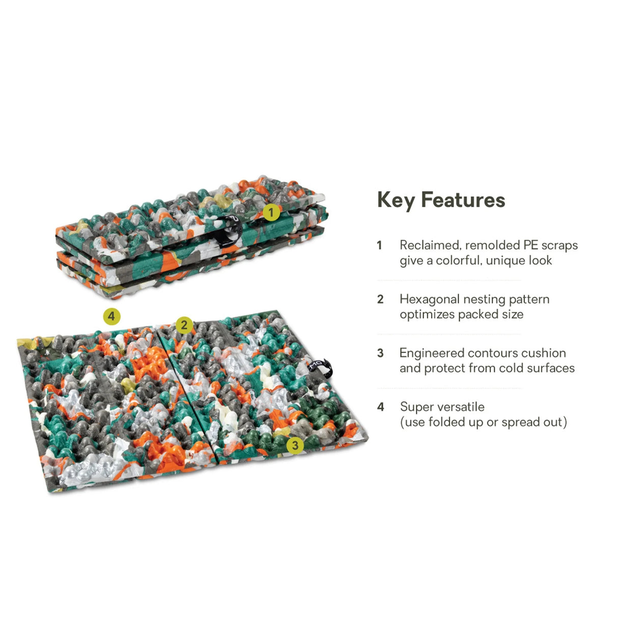 NEMO Chipper Reclaimed Closed-Cell Foam Seat, 215g