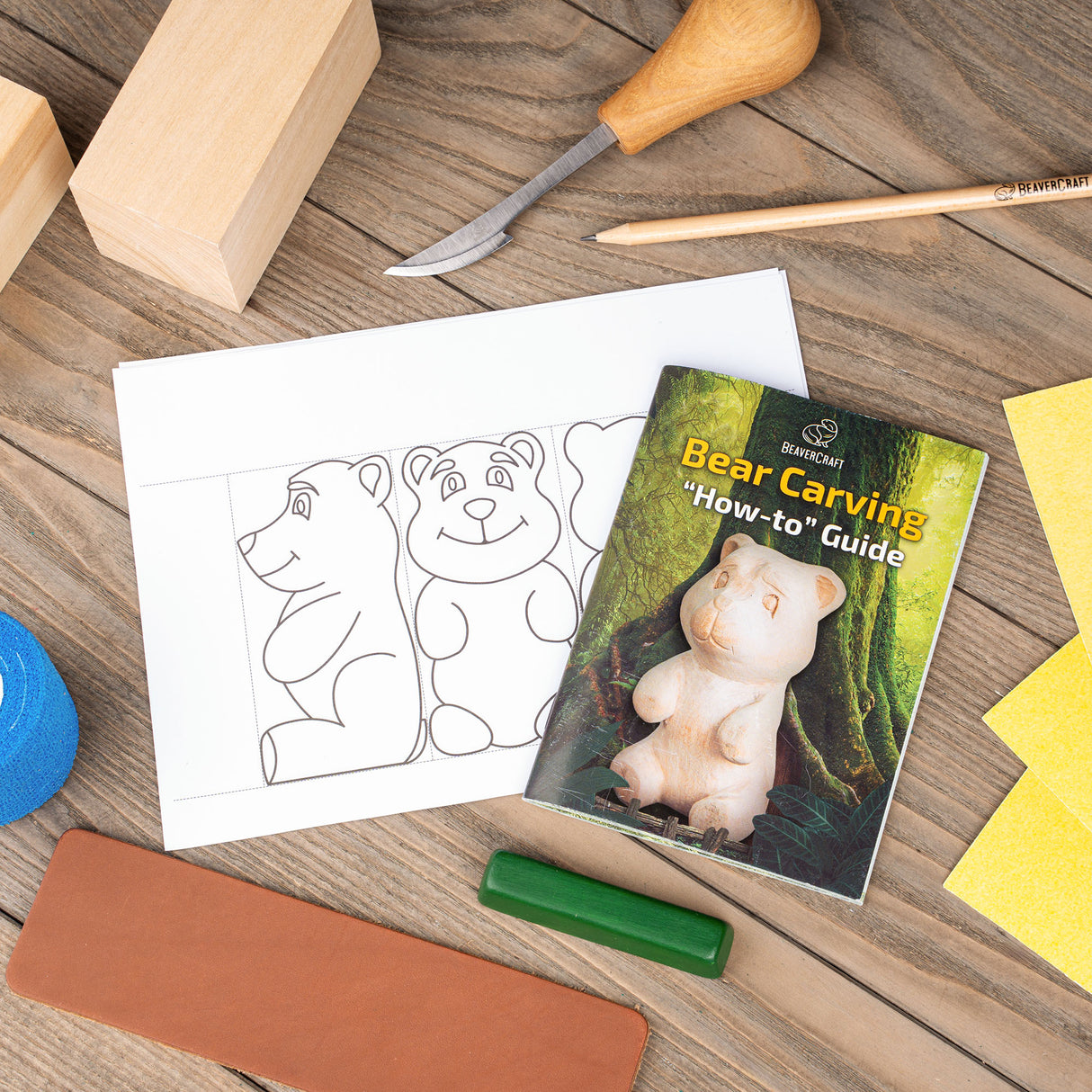 BeaverCraft Bear Carving Kit
