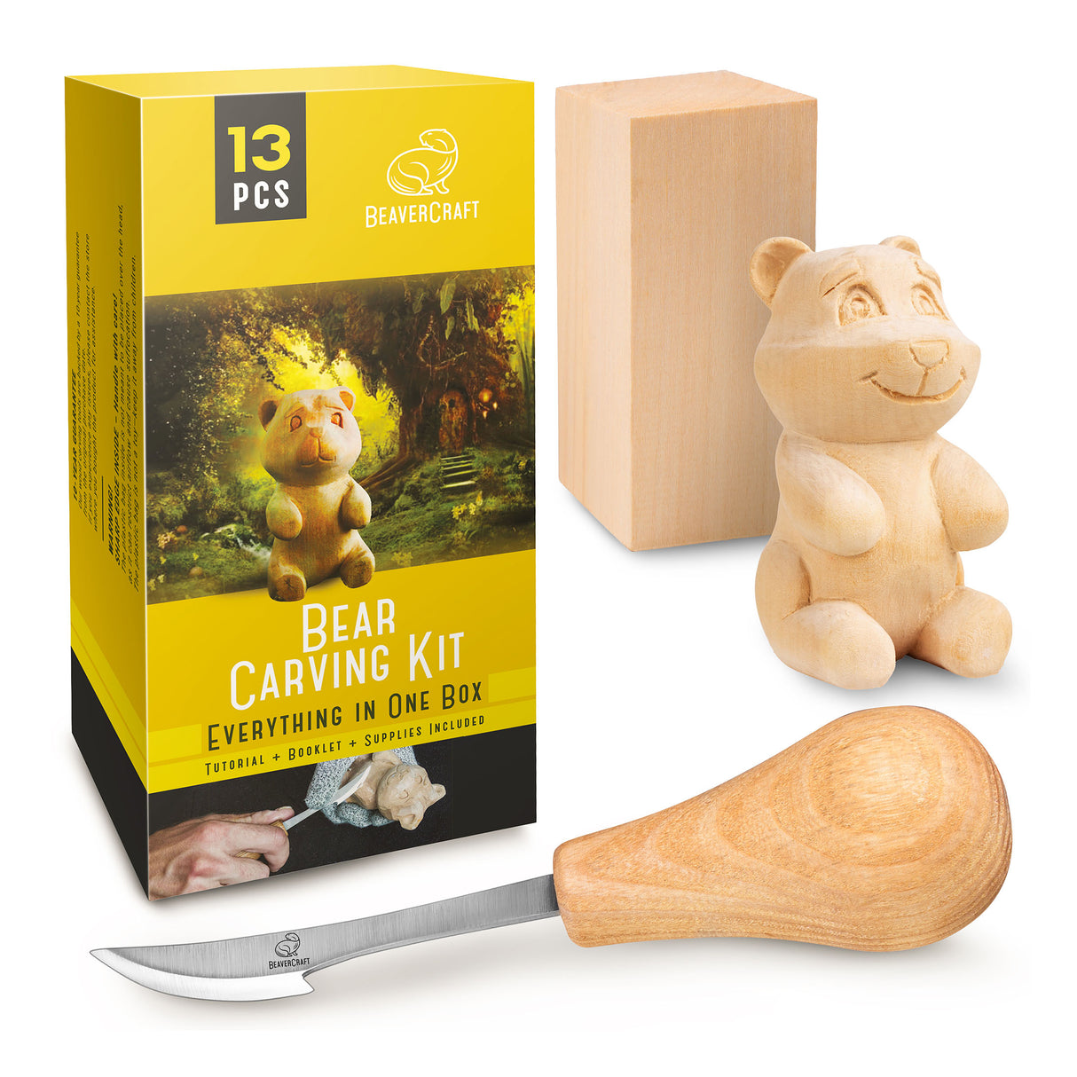 BeaverCraft Bear Carving Kit