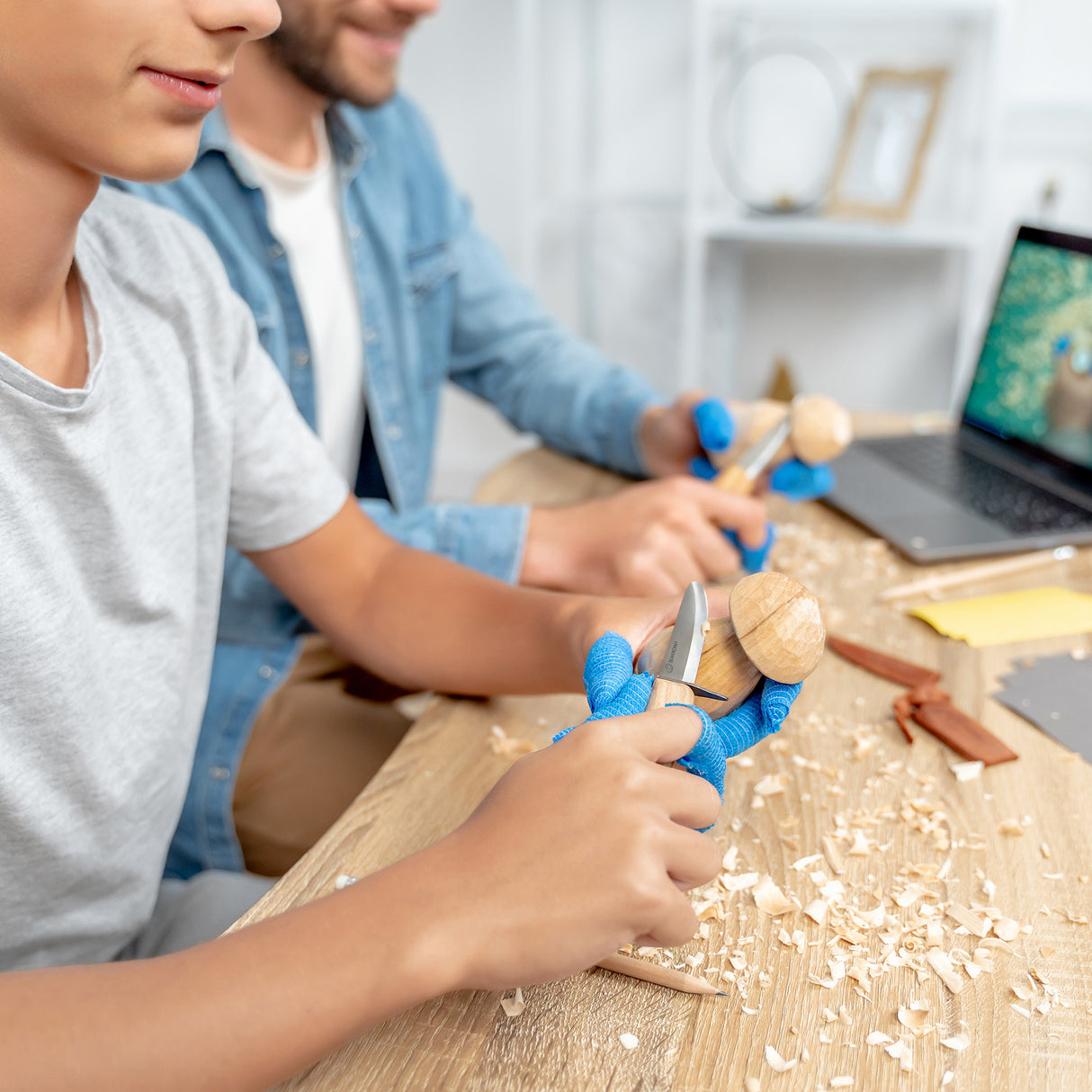 BeaverCraft Family Fun Mushroom Carving Kit, Set for 2 Carvers