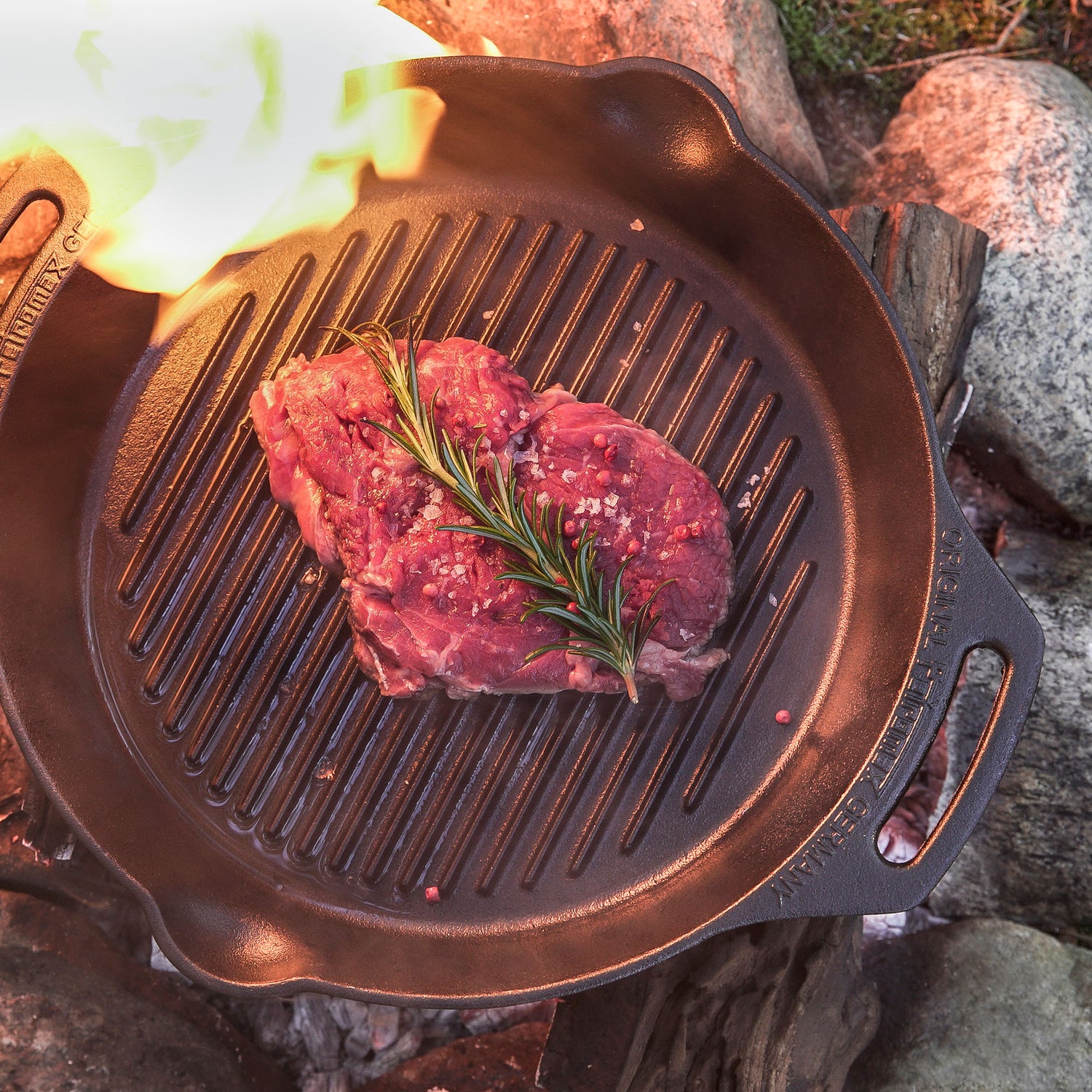 Petromax Two Handled Cast Iron Grill Skillet