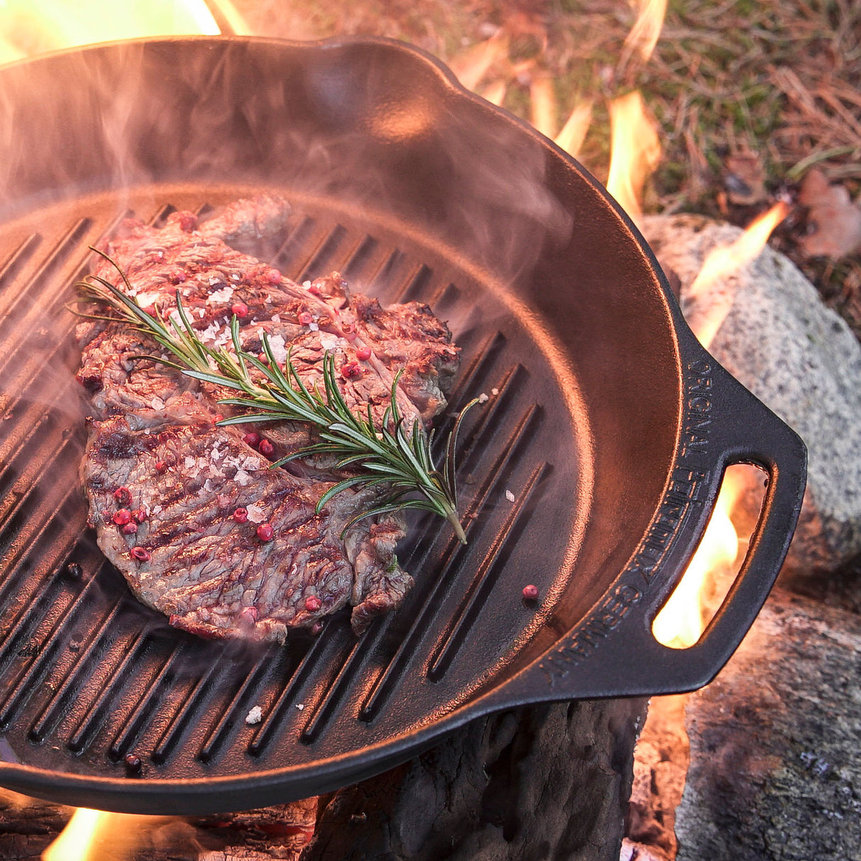 Petromax Two Handled Cast Iron Grill Skillet