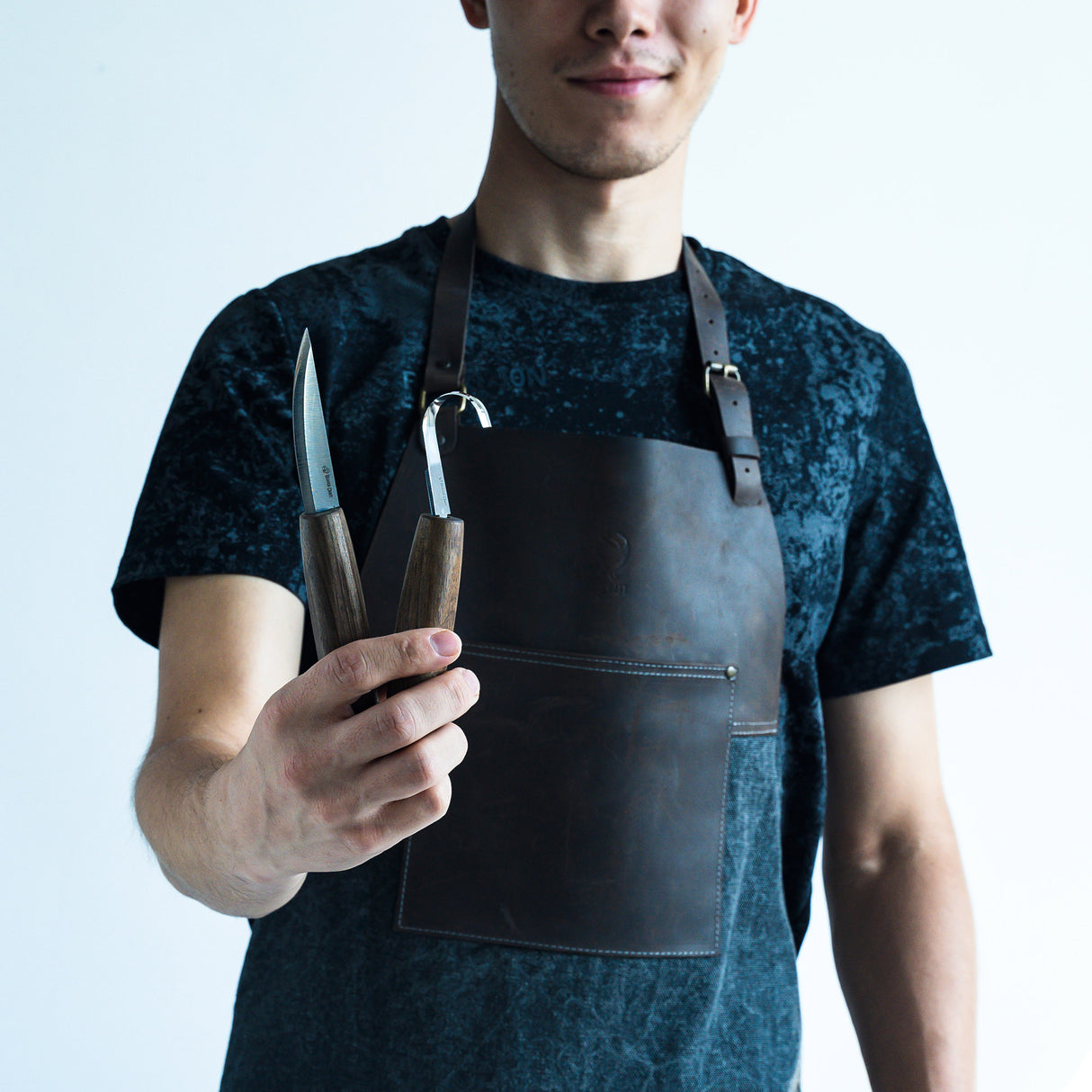 BeaverCraft 6 Piece Spoon Carving Set in Leather Case