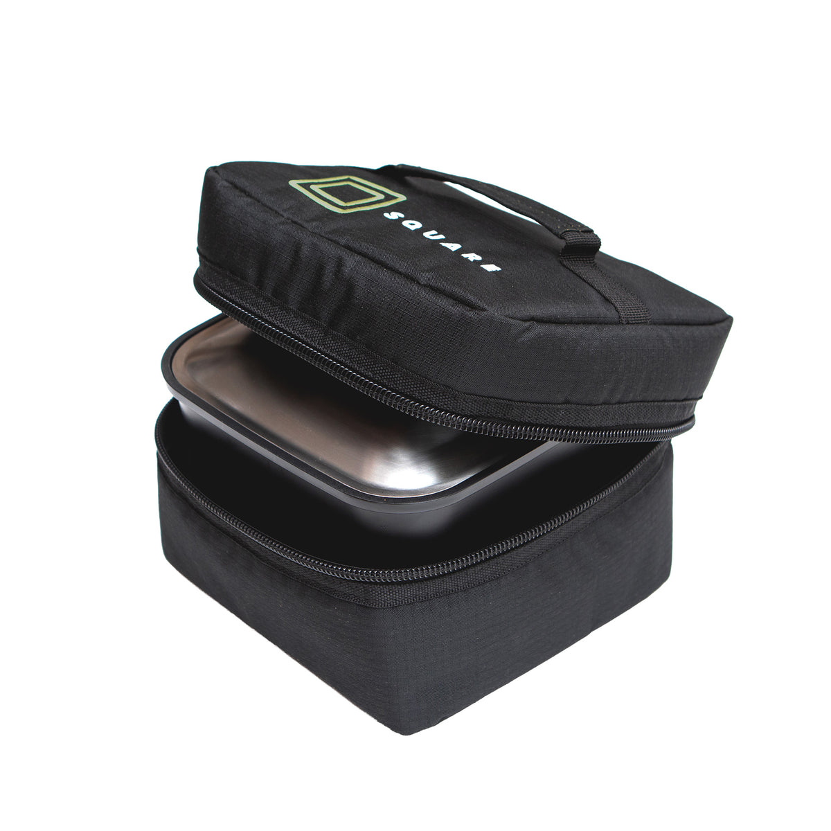 Square Cookware Nesting Pot Set with Storage Bag