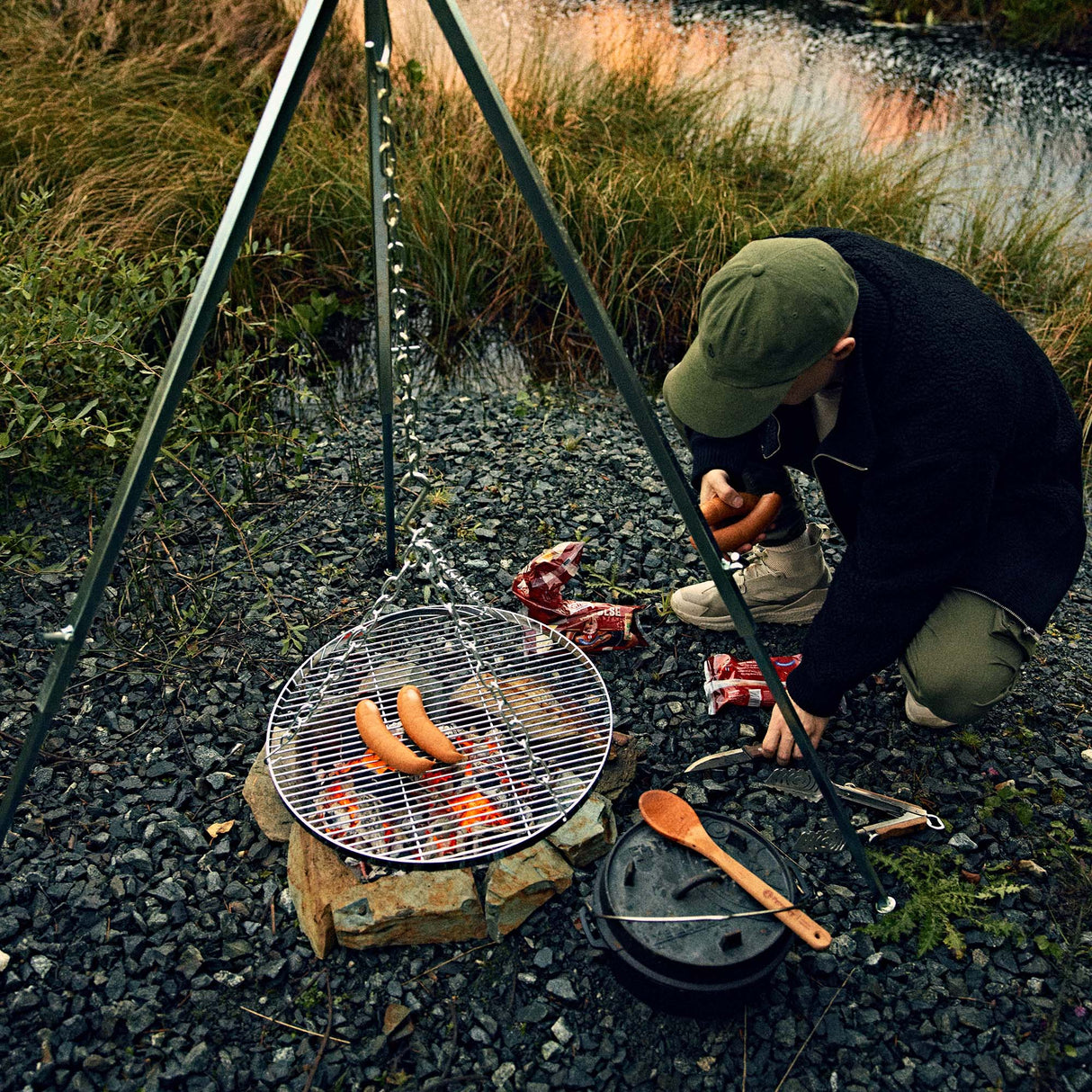 Petromax Cooking Tripod Hanging Grid