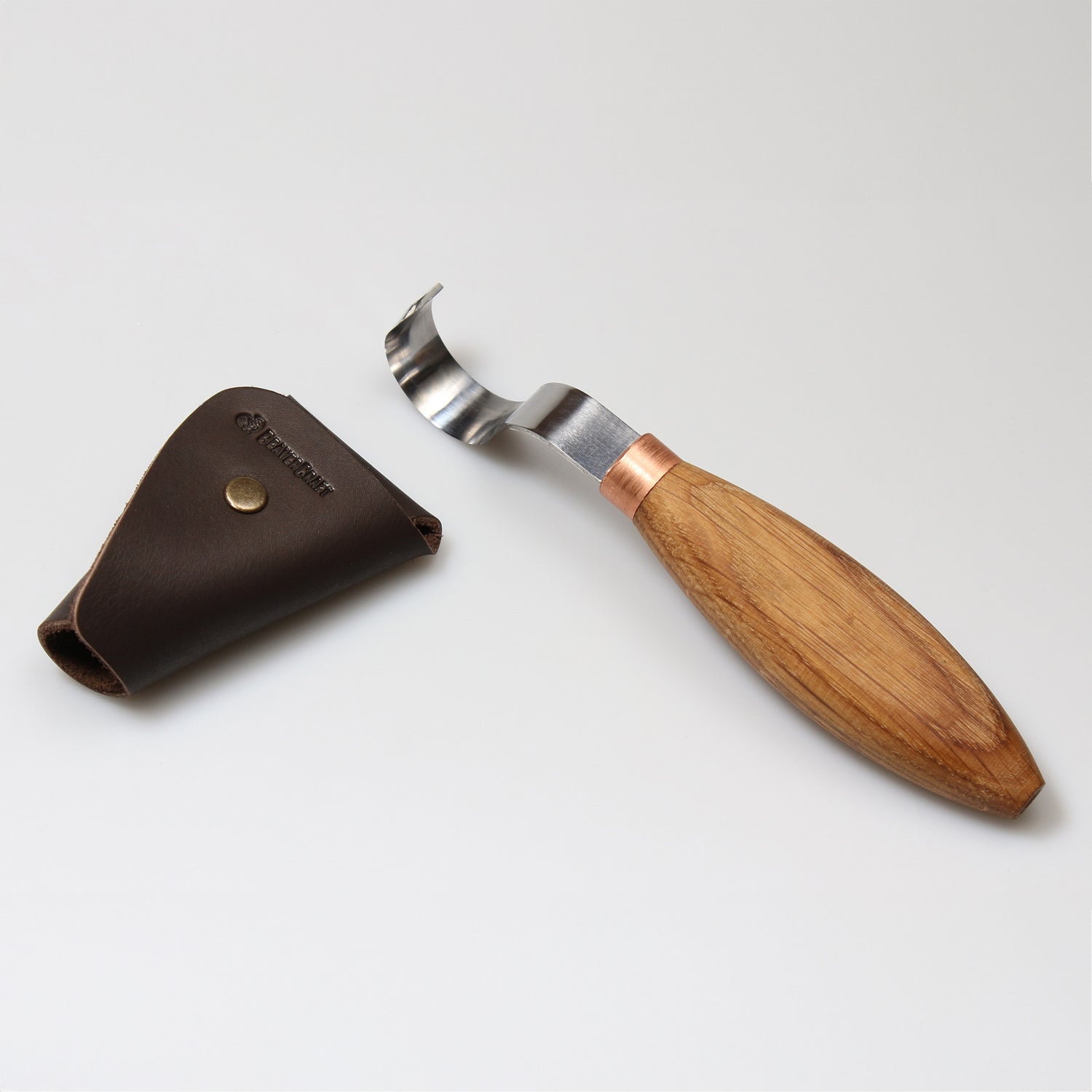 BeaverCraft Leather Sheath for Hook Knife SK1, SK2