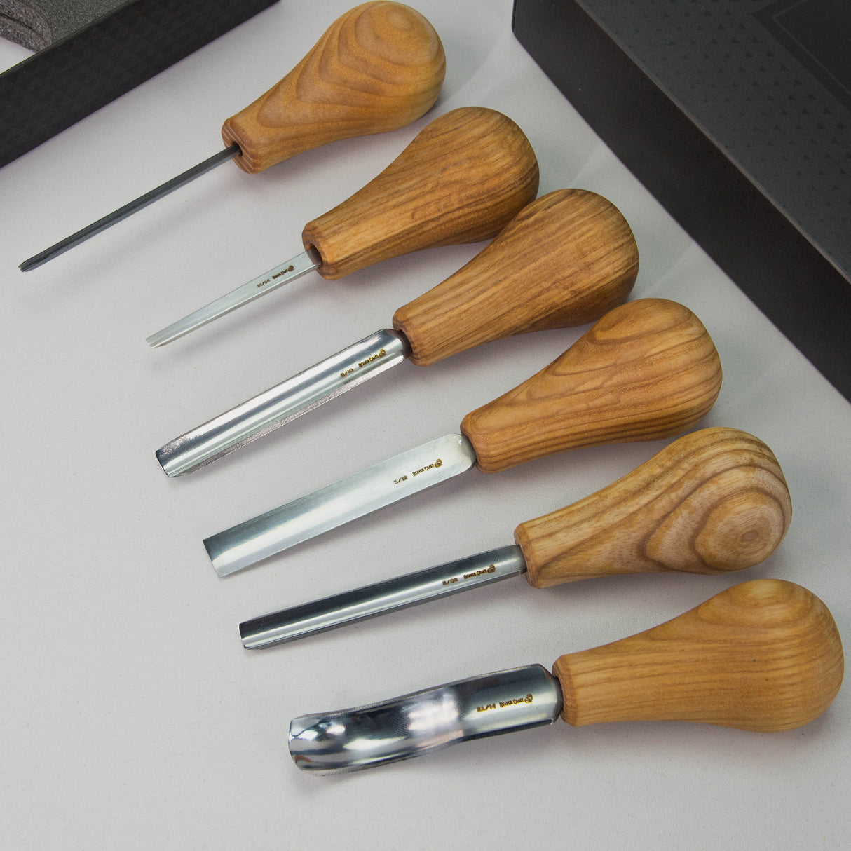 BeaverCraft 6 Piece Palm Chisel Set