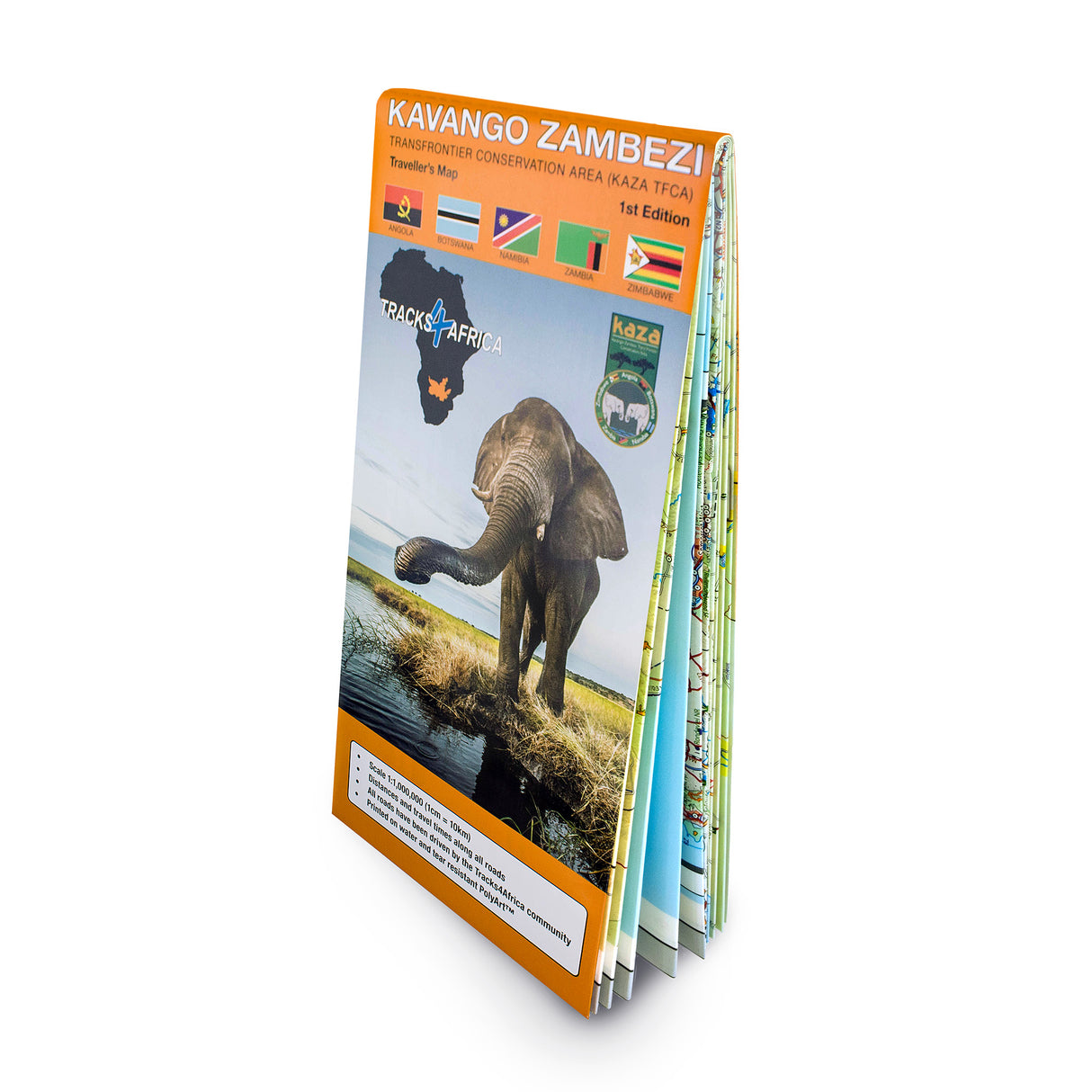Tracks4Africa Kavango-Zambezi Traveller's Map, Edition 1