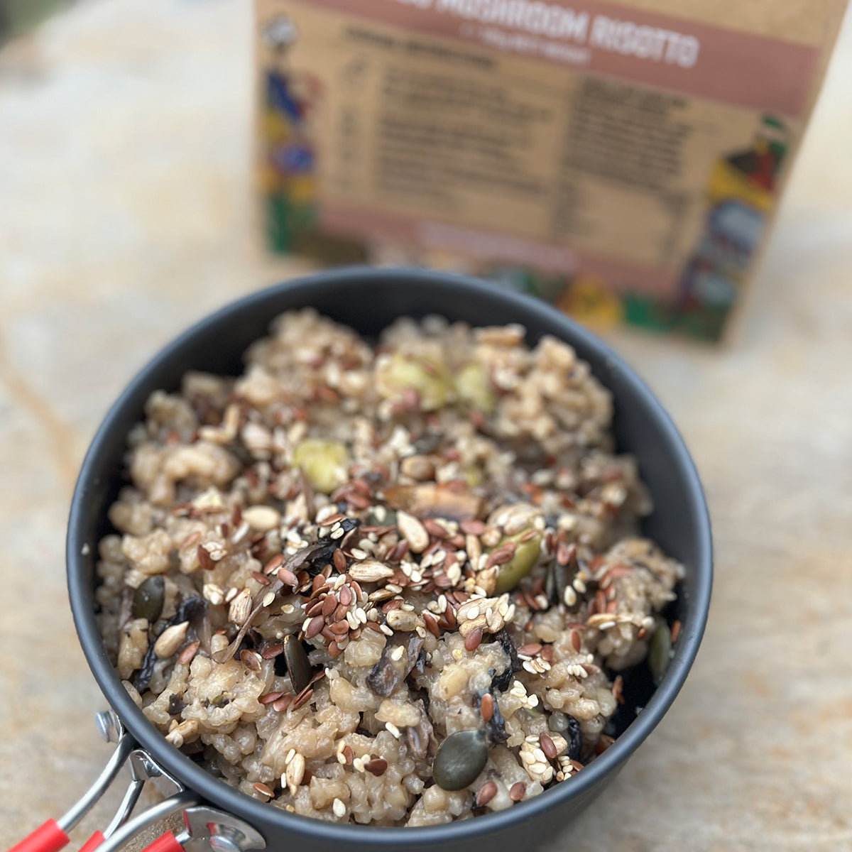 Hungry Hiker Dehydrated Miso Mushroom Risotto, 400g - Vegan