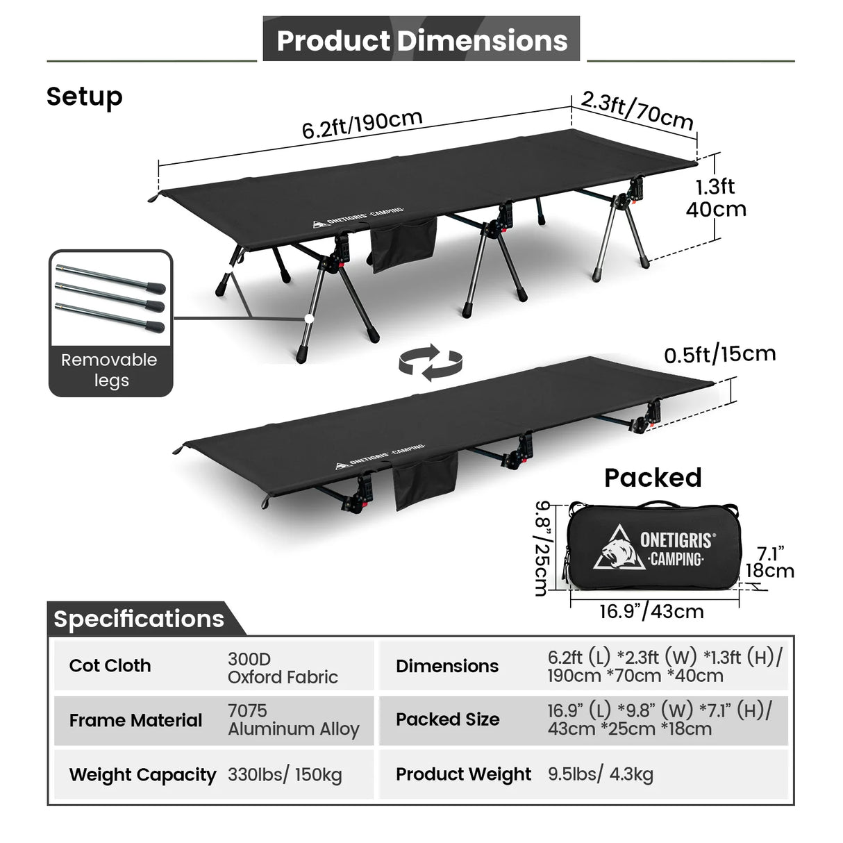 OneTigris Supranubis Stretcher