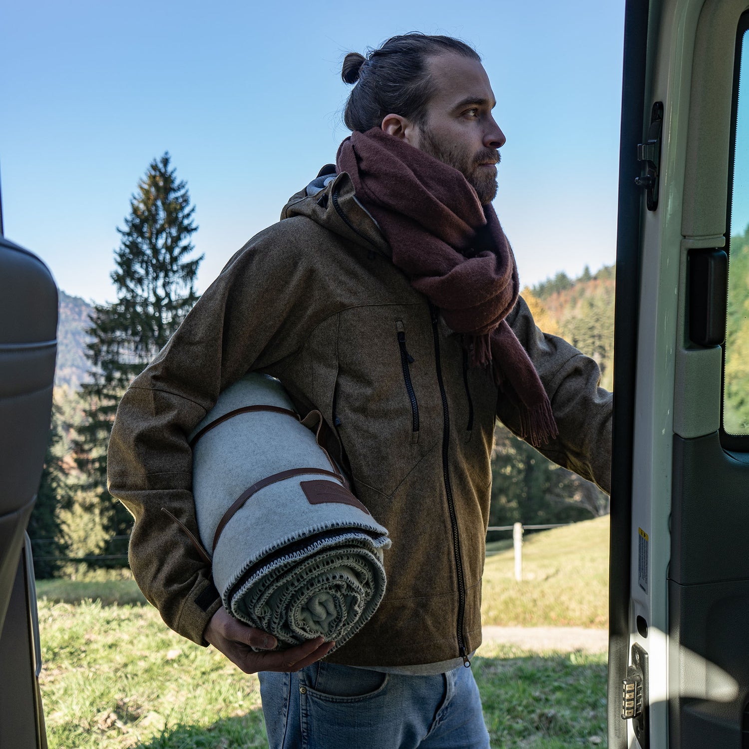 Petromax Wool Blanket with Leather Carry Strap