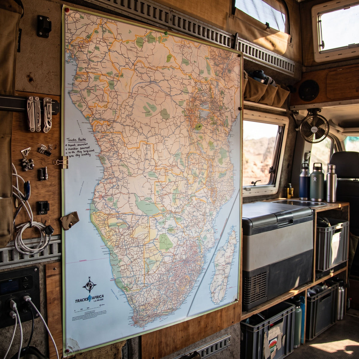 Tracks4Africa Africa Wall Map, Edition 1